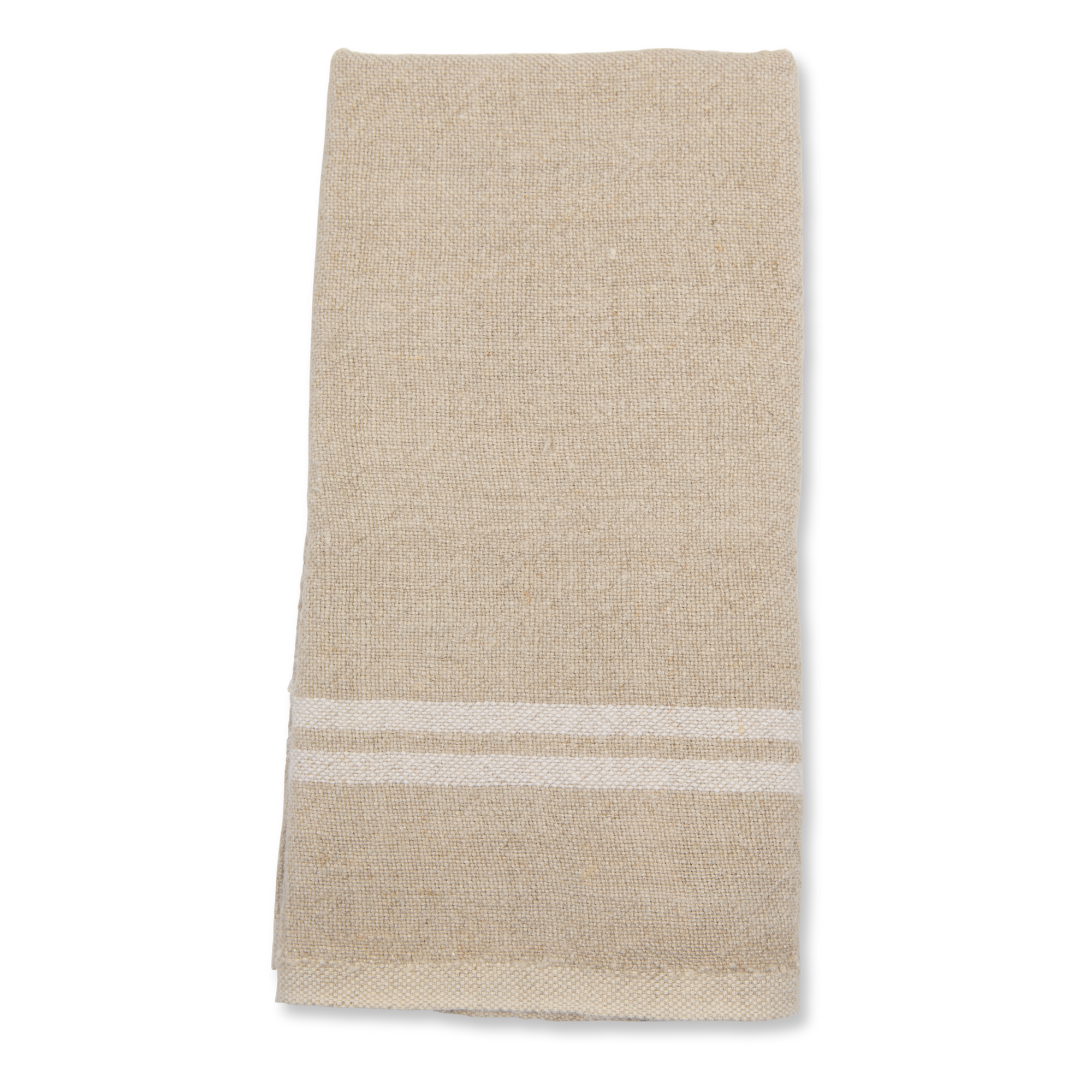 The Vintage Linen Towels are finely crafted French tea towels that can perk up a kitchen towel rack, line a bread or picnic basket, or nestle the arm of a pitcher of your favourite