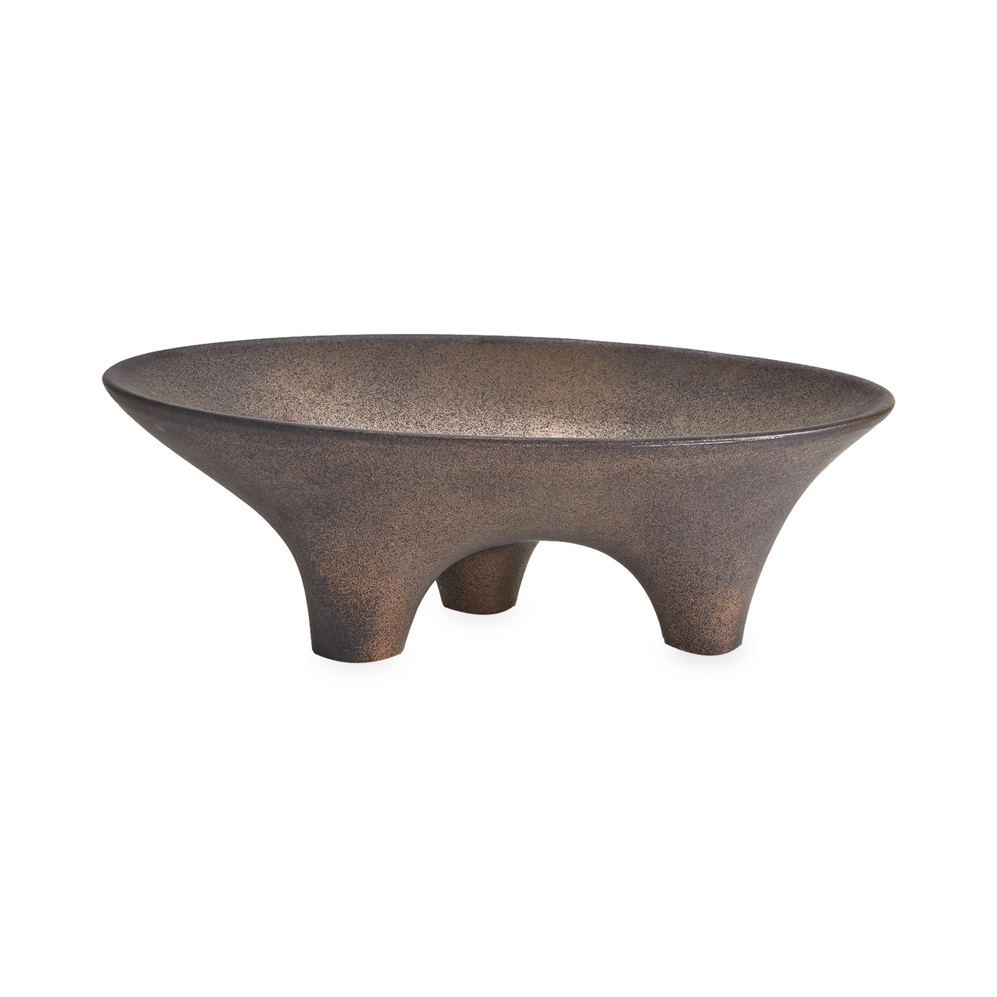 The Opus Leg Bowl is a smooth clay baked in low heat by artisans from Portugal sealed with a matte glaze giving off an understated radiant finish.