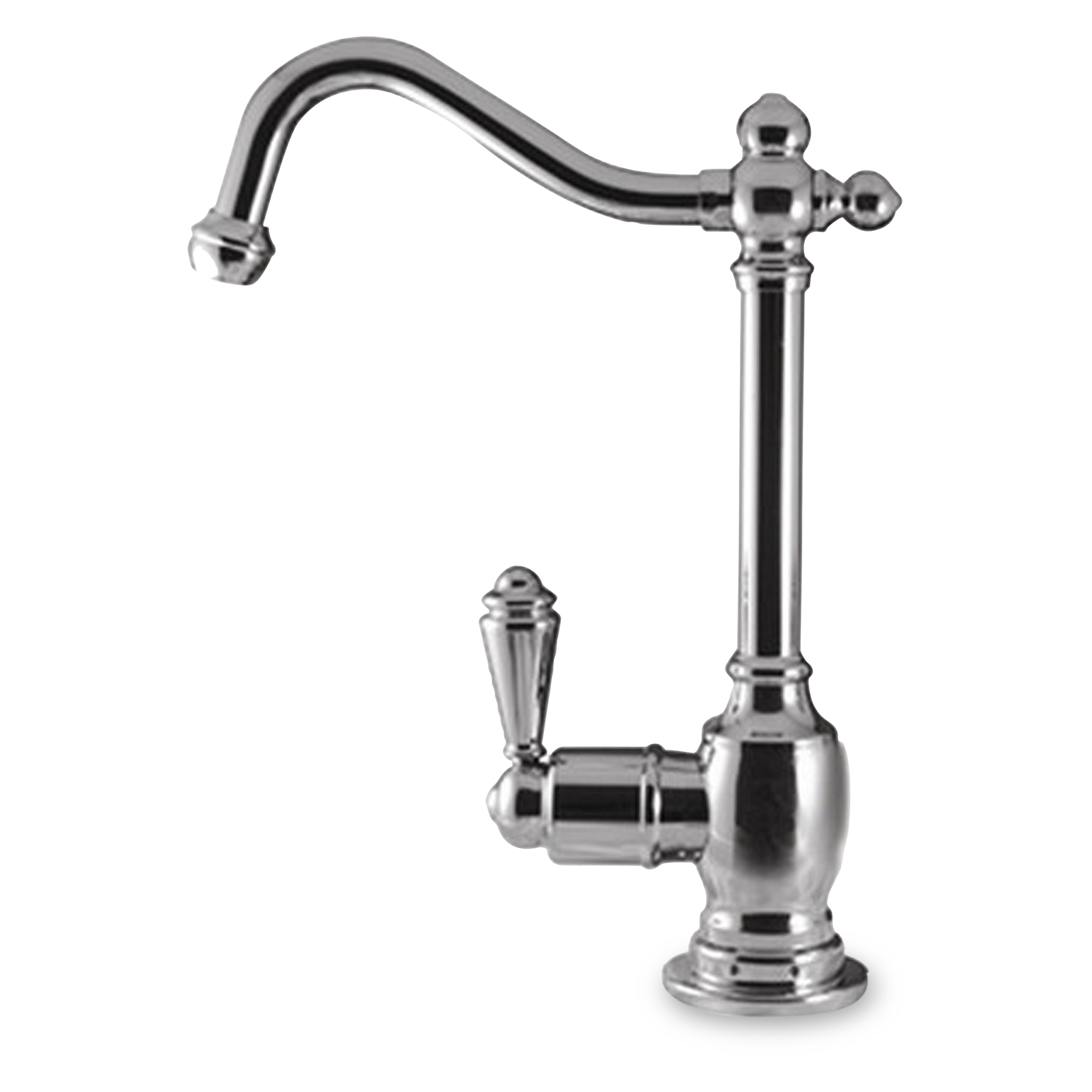 The Victorian instant hot water faucet brings a rustic elegance to any kitchen.