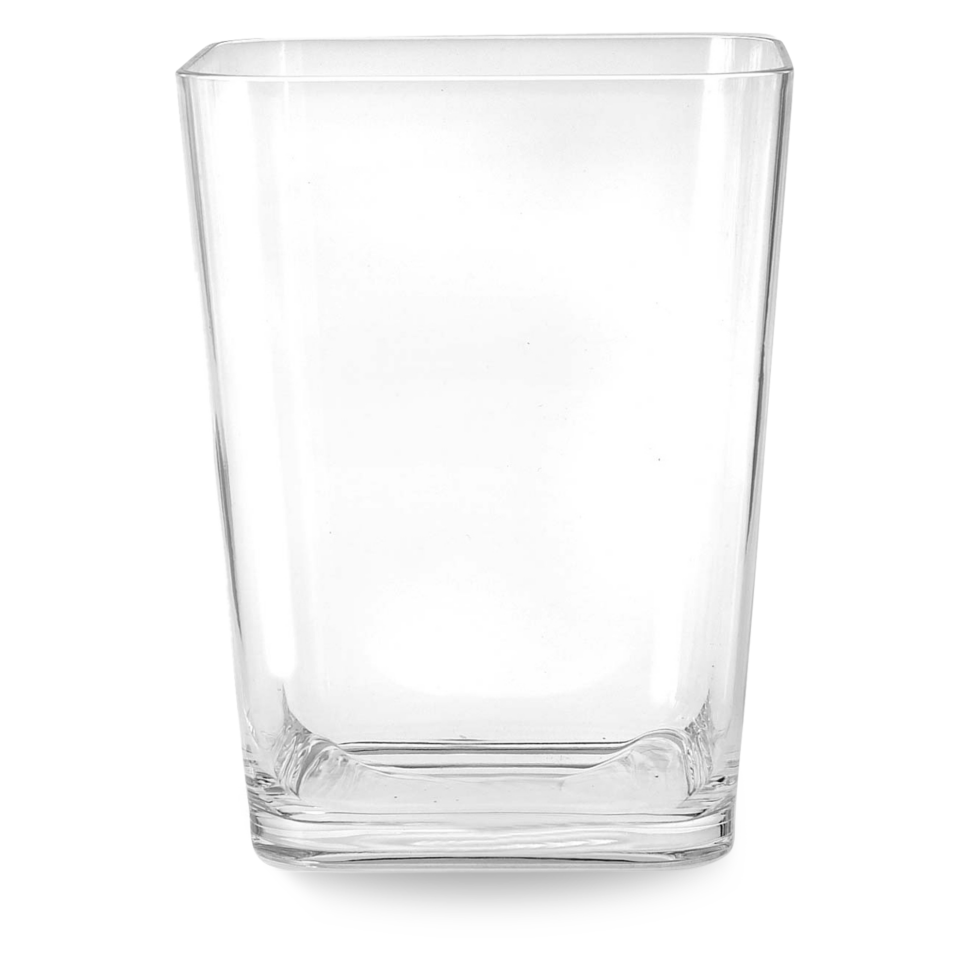 A contemporary acrylic waste basket for bedrooms, living rooms, and bathrooms.
