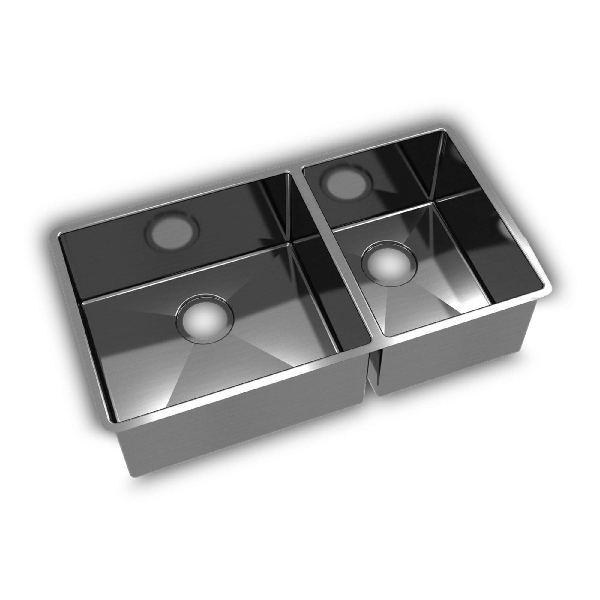 The kitchen sink is a home essential! Stainless steel kitchen sink, 1-1/2 bowl, with rear drains.