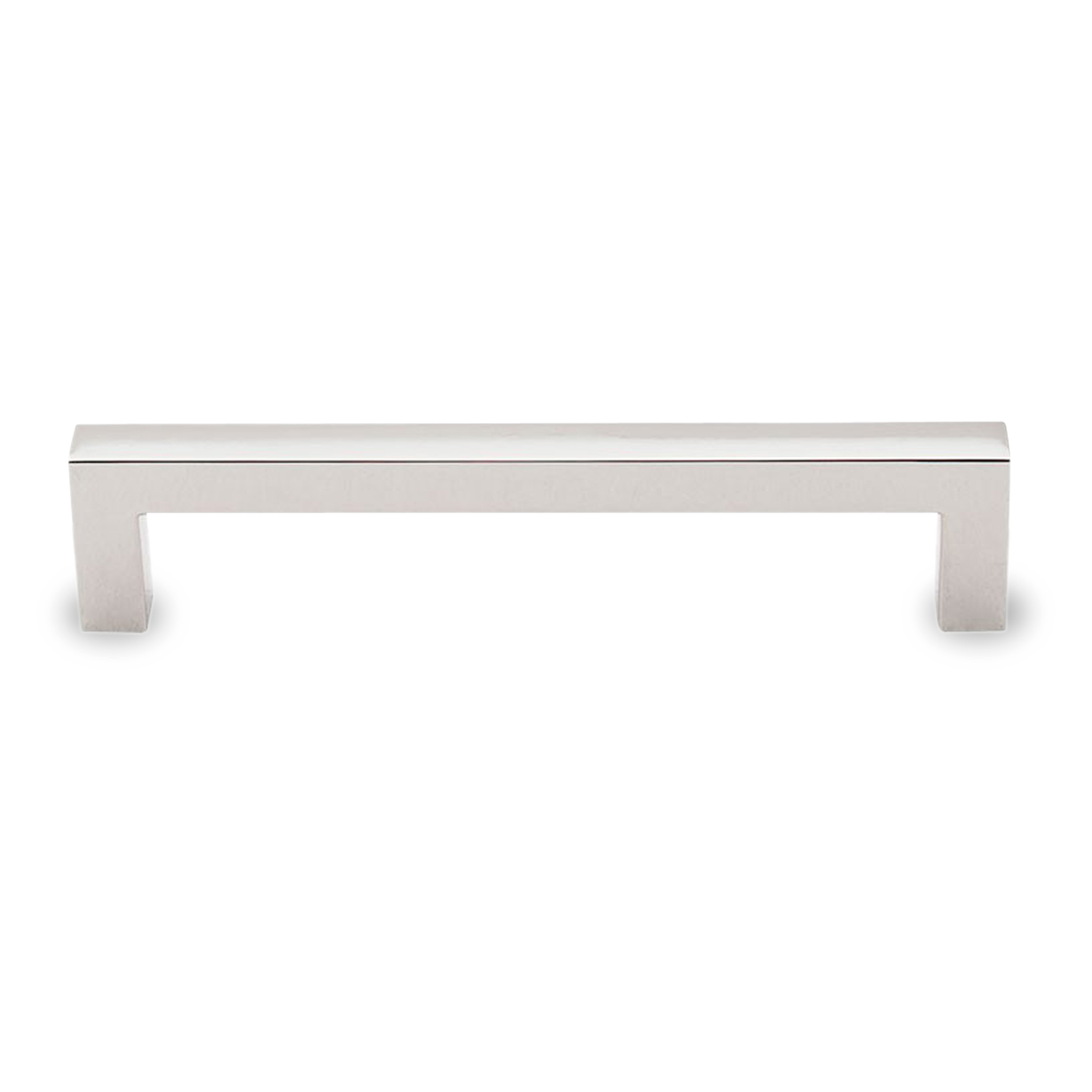 A seamless, contemporary pull with a rectangular shape.