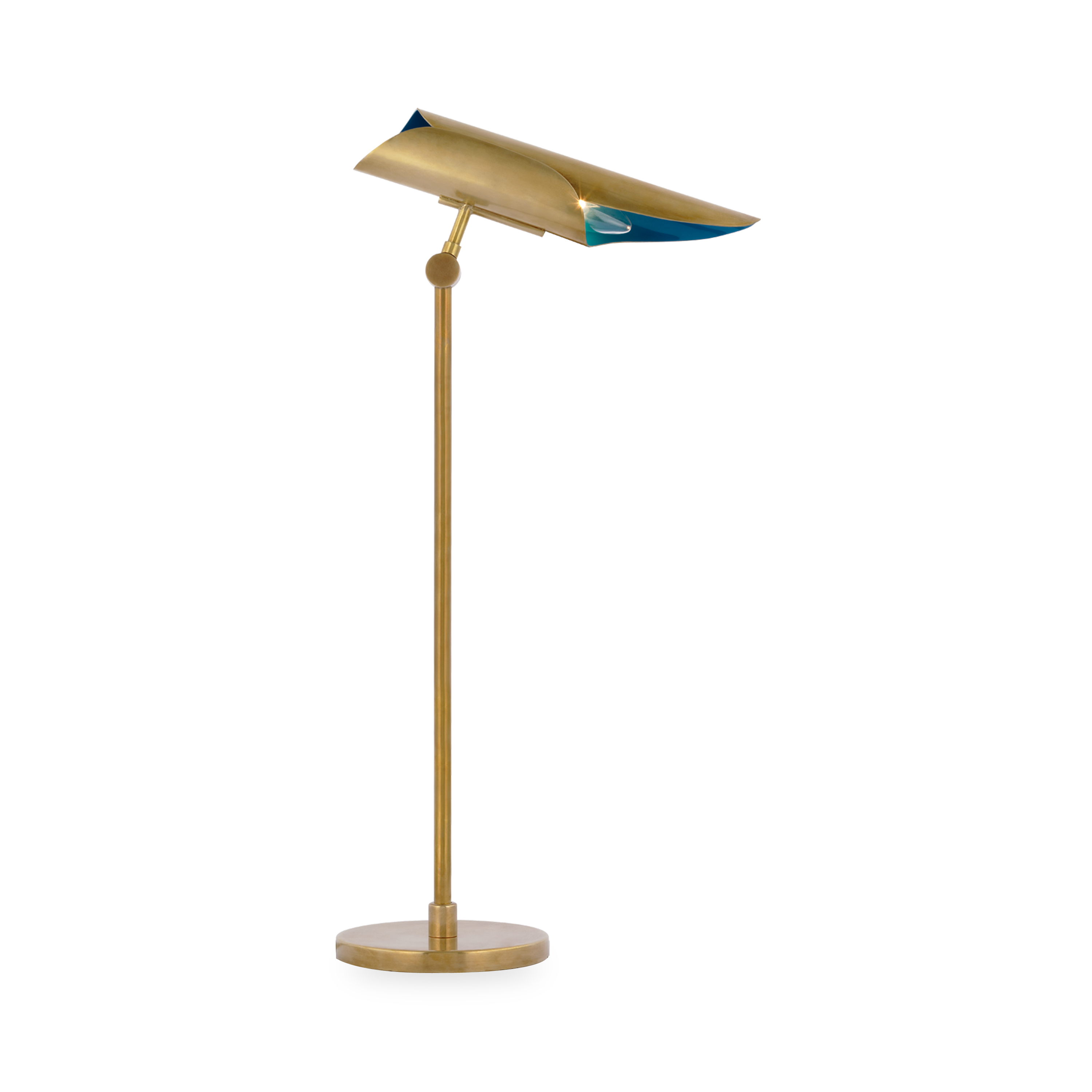 The Floor Desk Lamp features styling that would be at home in a range of spaces with its vintage-inspired / imaginative / modern chandeliers in blown glass details.