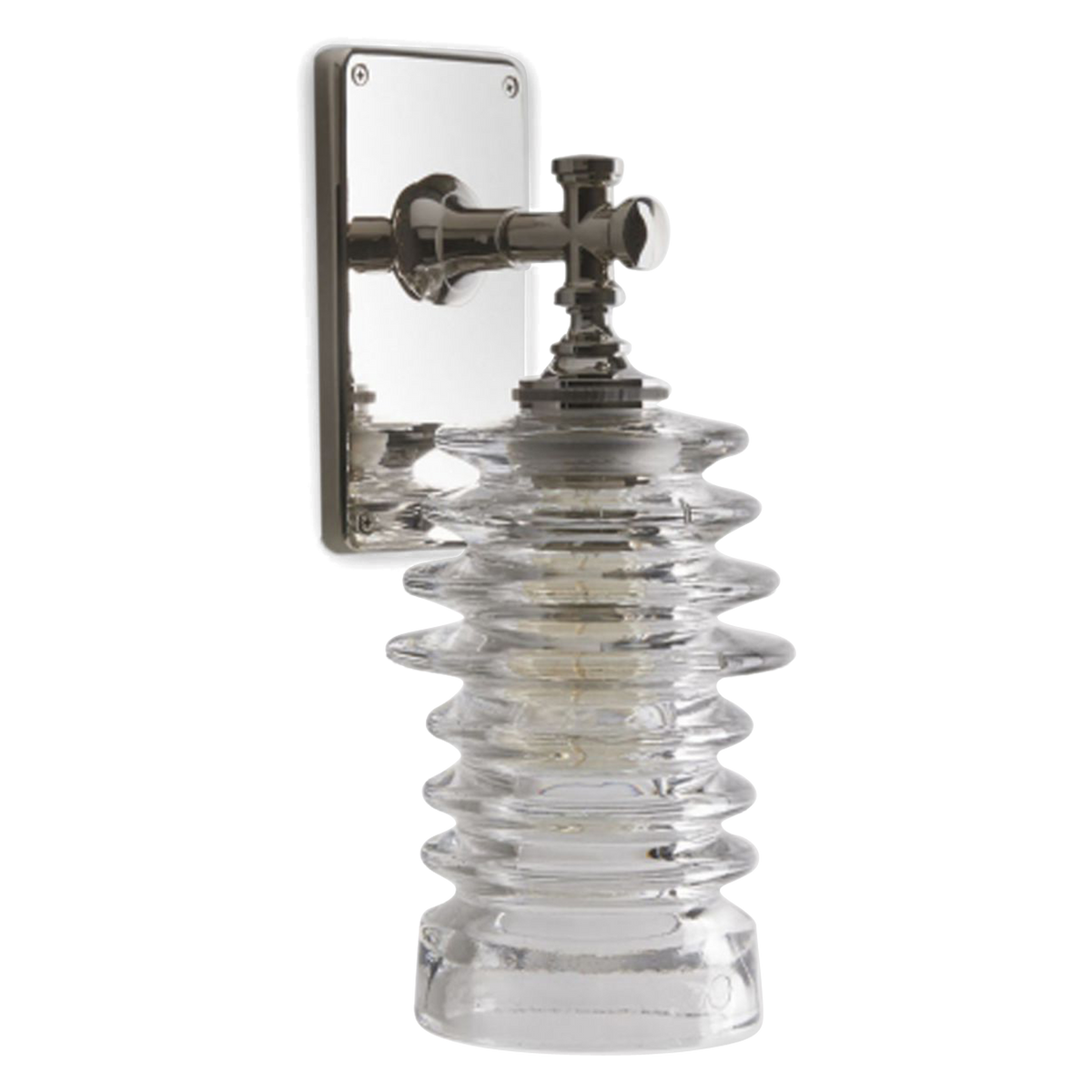 Watt Sconce (Clear Ribbed Glass)