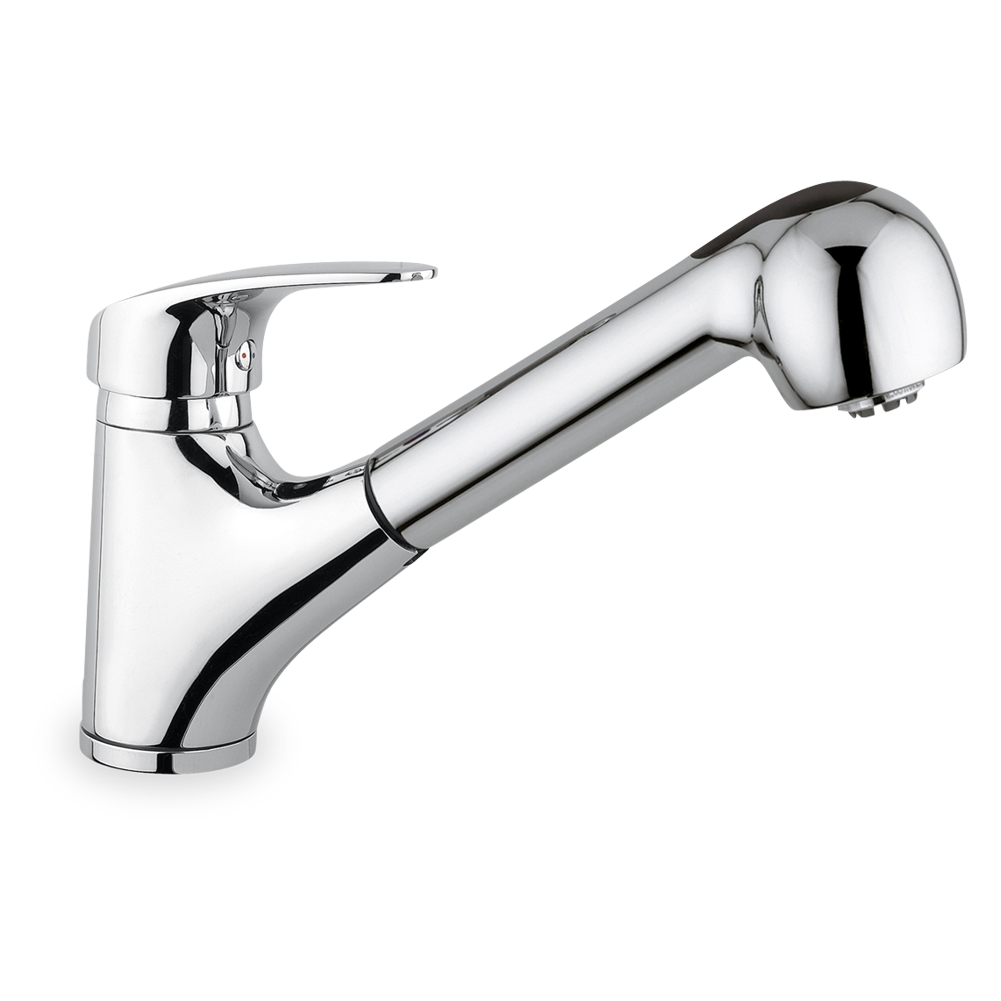 The Otis pull-out faucet is a seamless, contemporary, single-lever faucet.