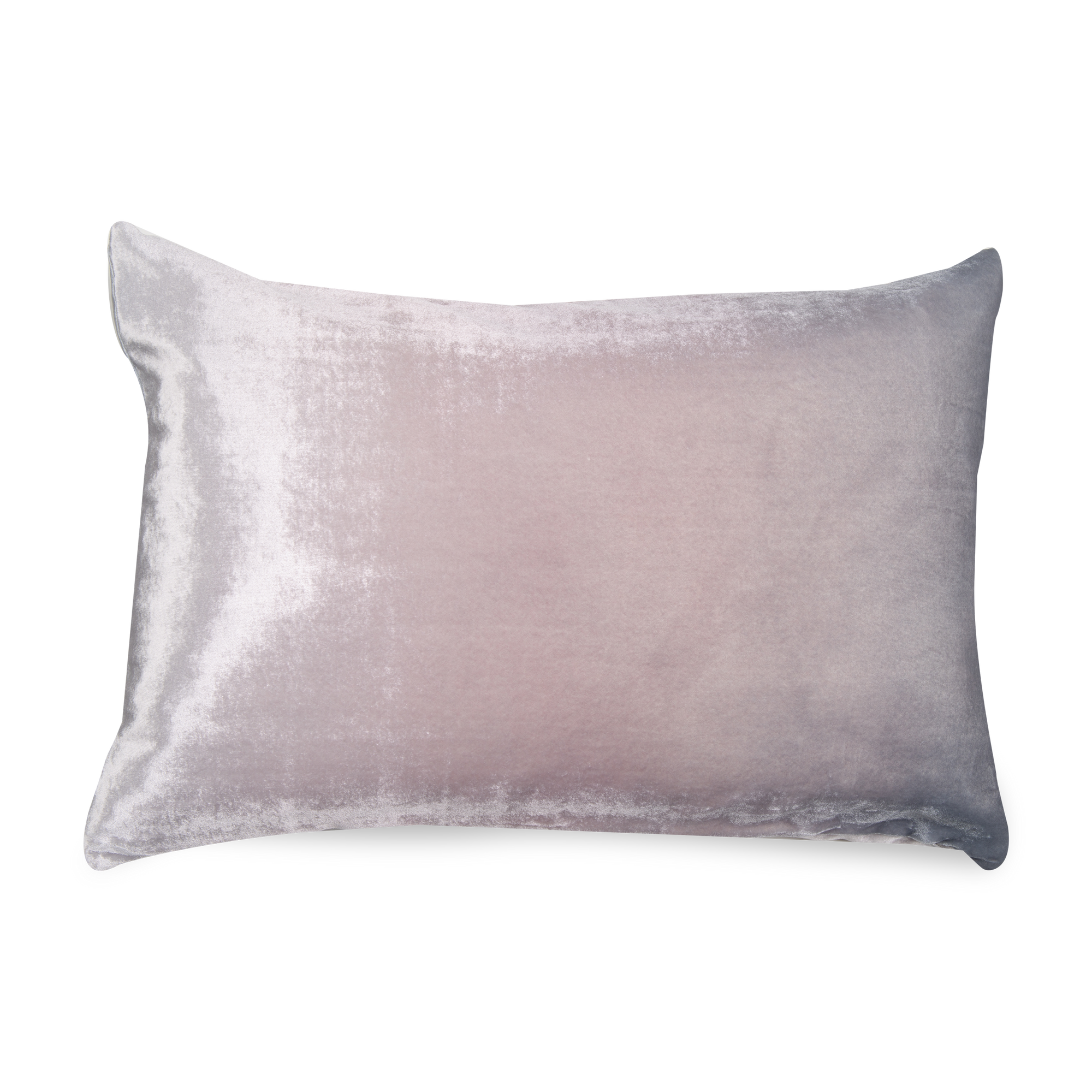 The hand-dyed Velvet Ombre Pillow is composed of striking hues.