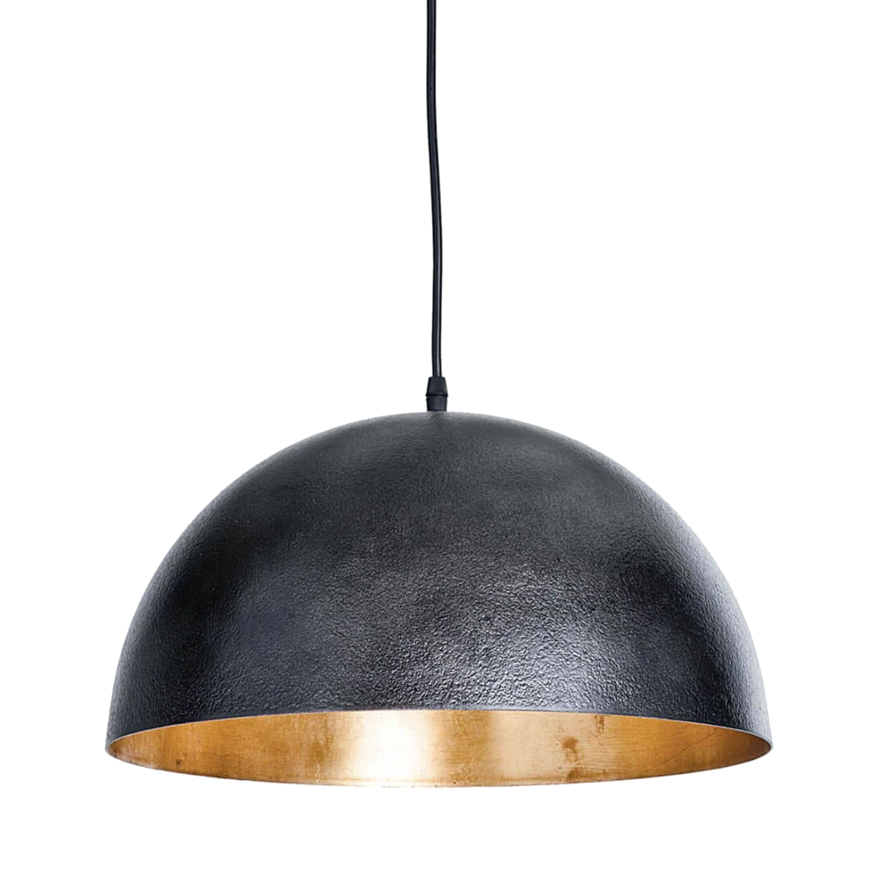 A simple dome shade brings sleek minimalism to the mix.