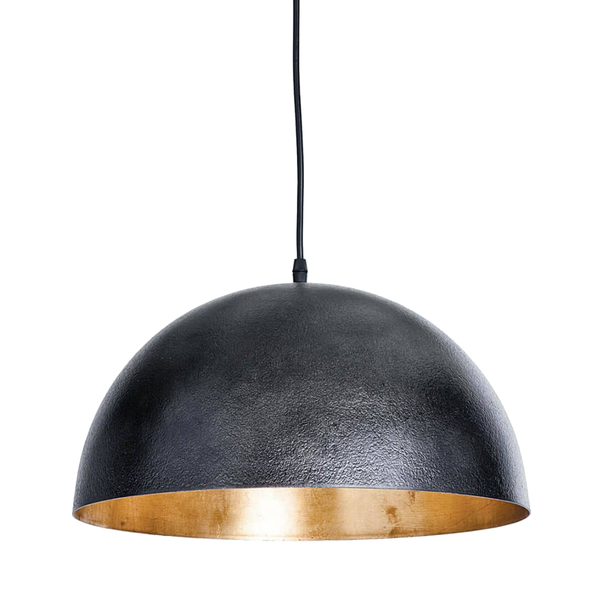 A simple dome shade brings sleek minimalism to the mix.