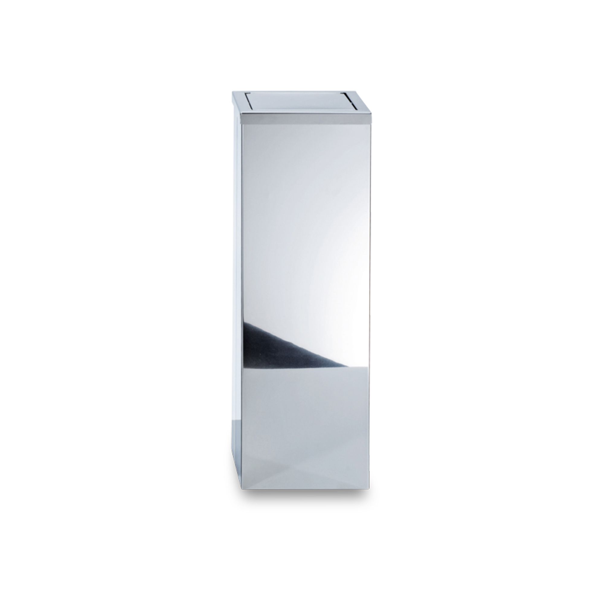 An elegant Waste Bin featured in stainless steel.