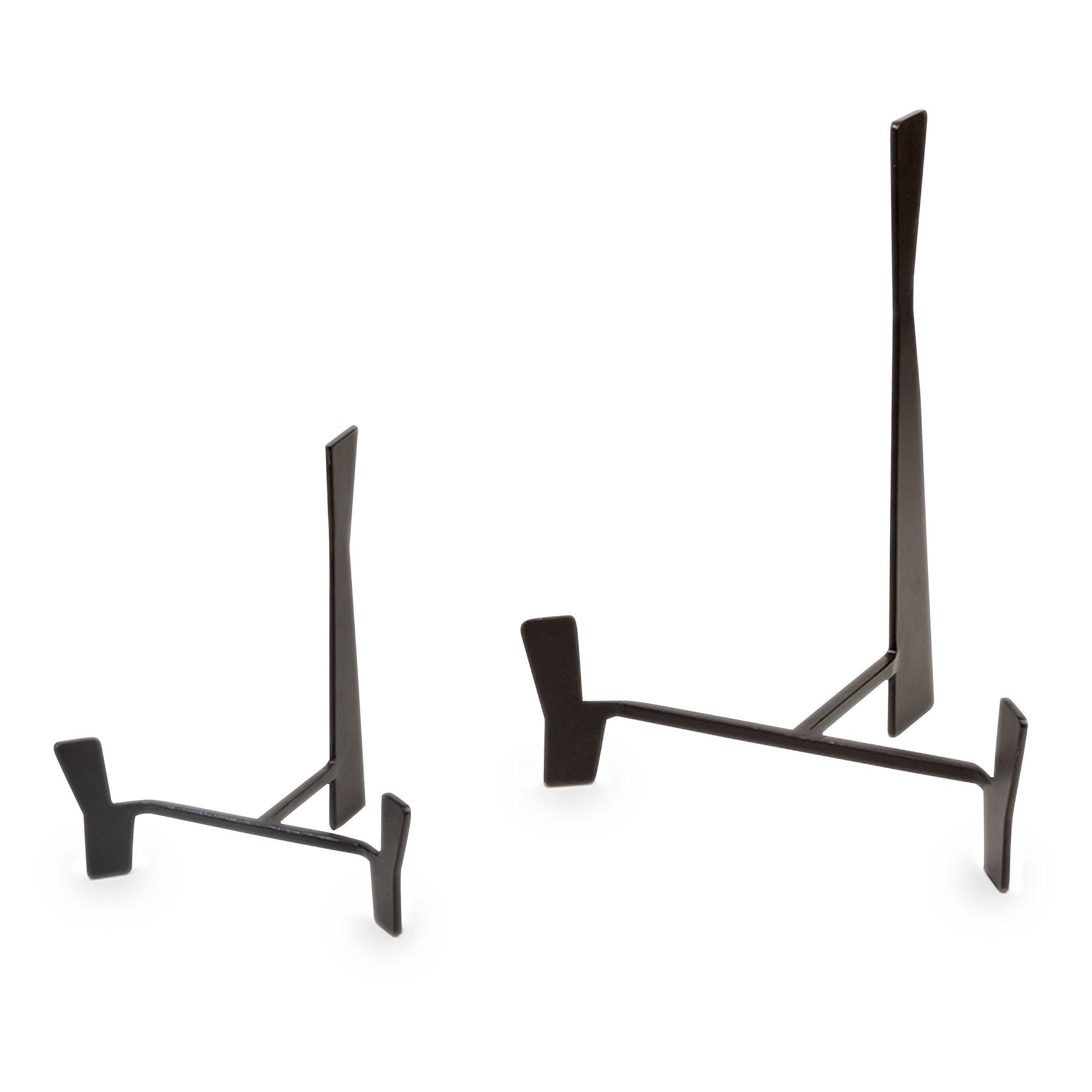 With a focus on minimalist design, the Iron Palte Stand features a black-brown powder coated iron finish.