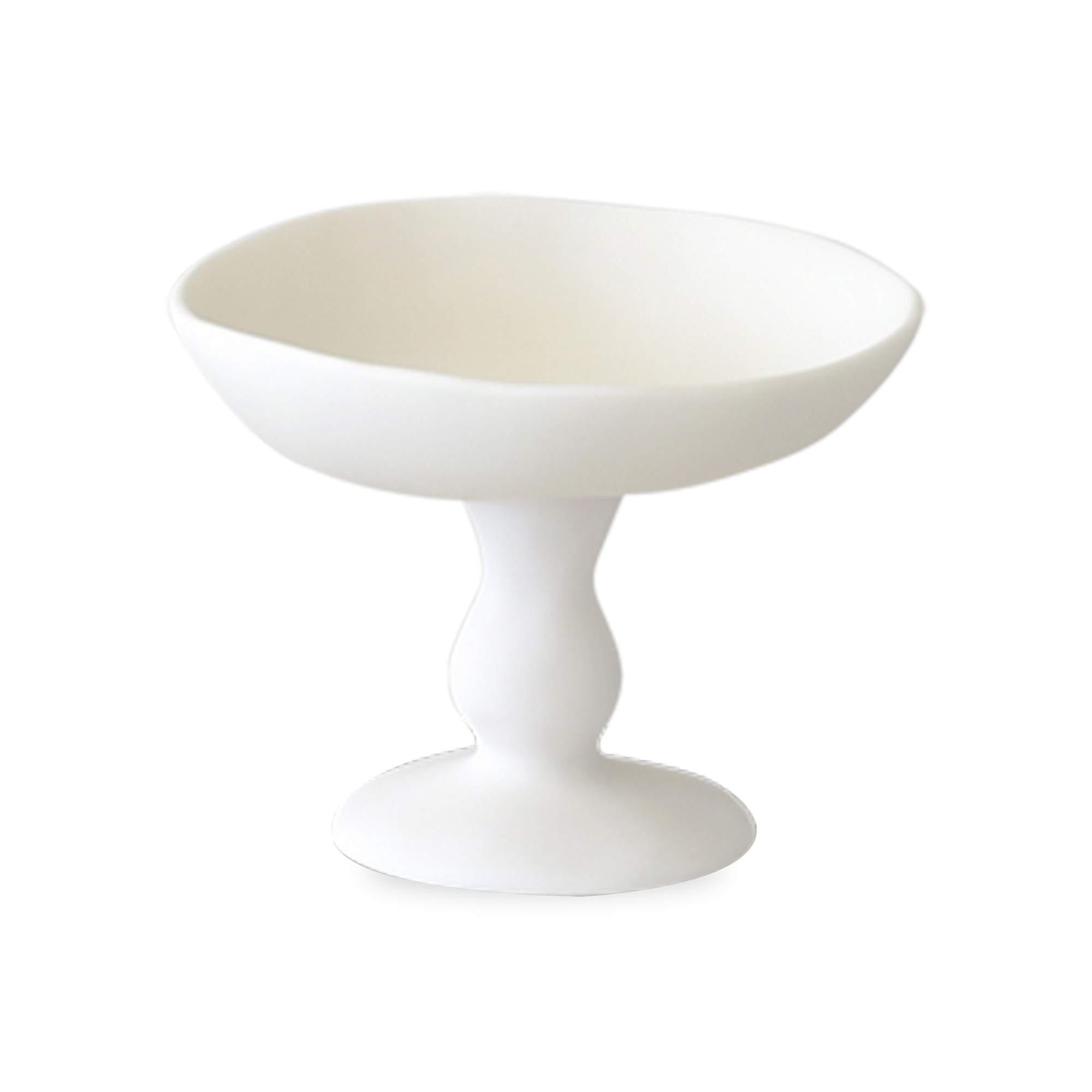 This Pedestal Bowl is made of lead and BPA-free food-safe resin.