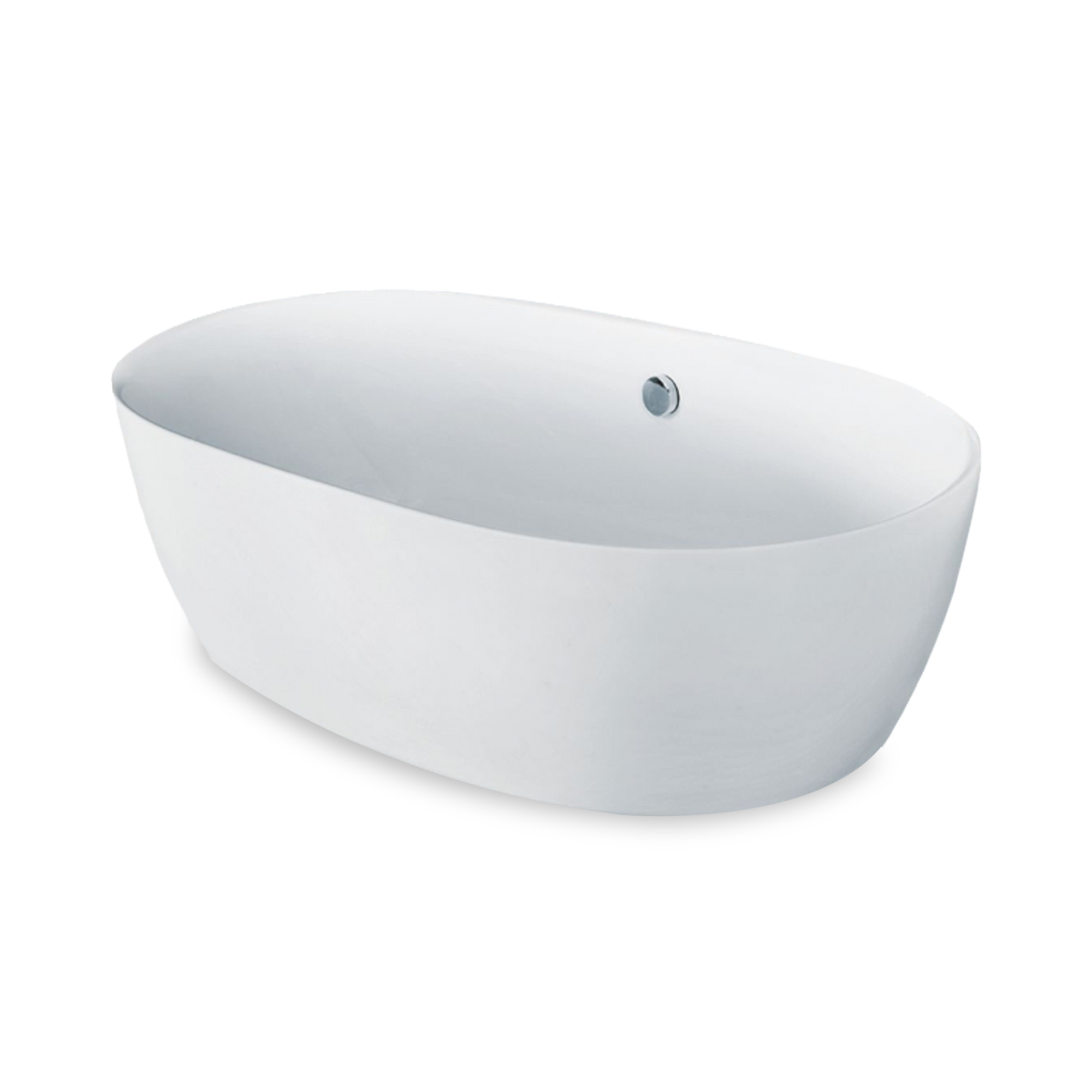 The Tango bath has an organic shape with two asymmetrical sloped backrests, a centre drain and a fine, rounded ledge.