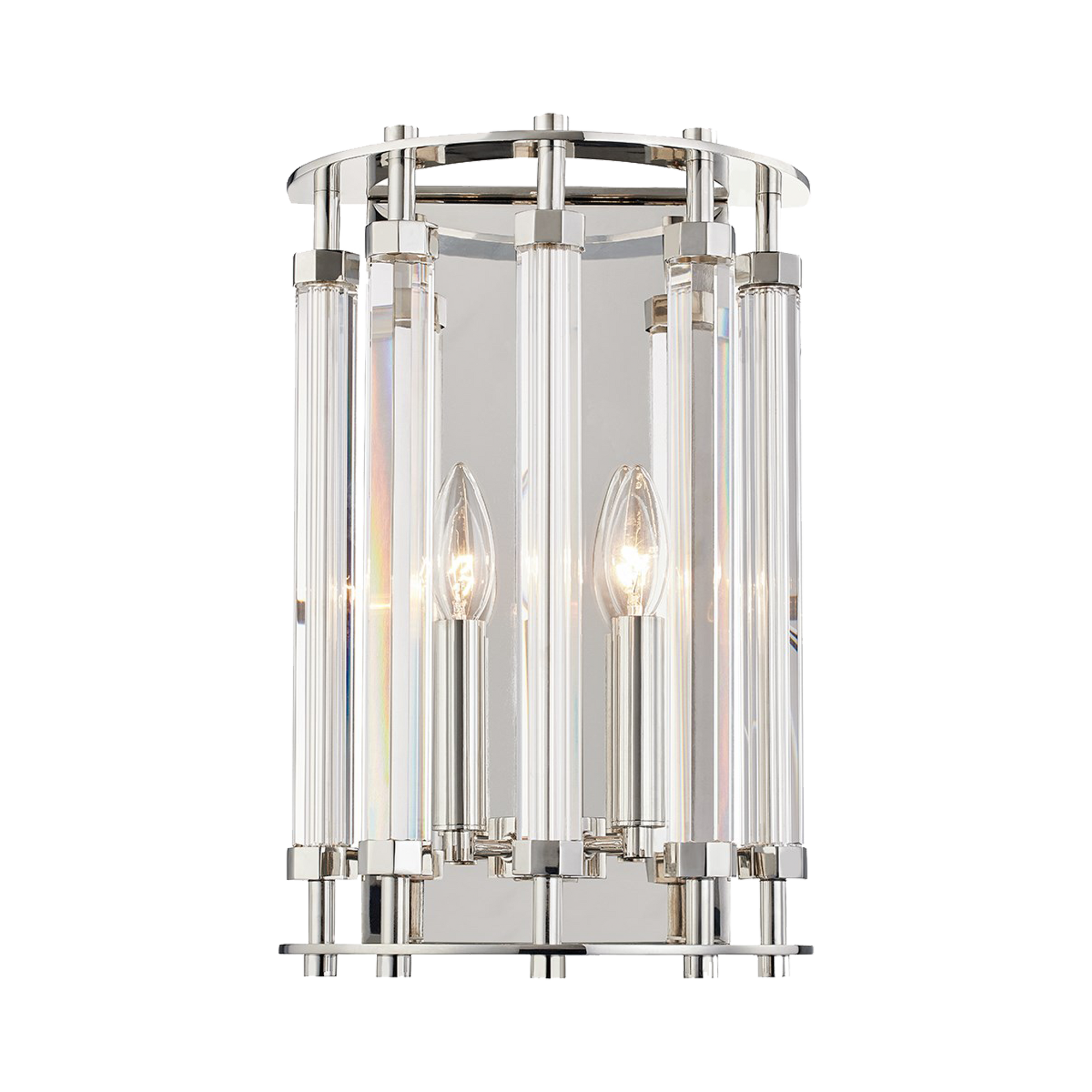 Hexagonal crystal rods refract and bounce the light around beautifully.