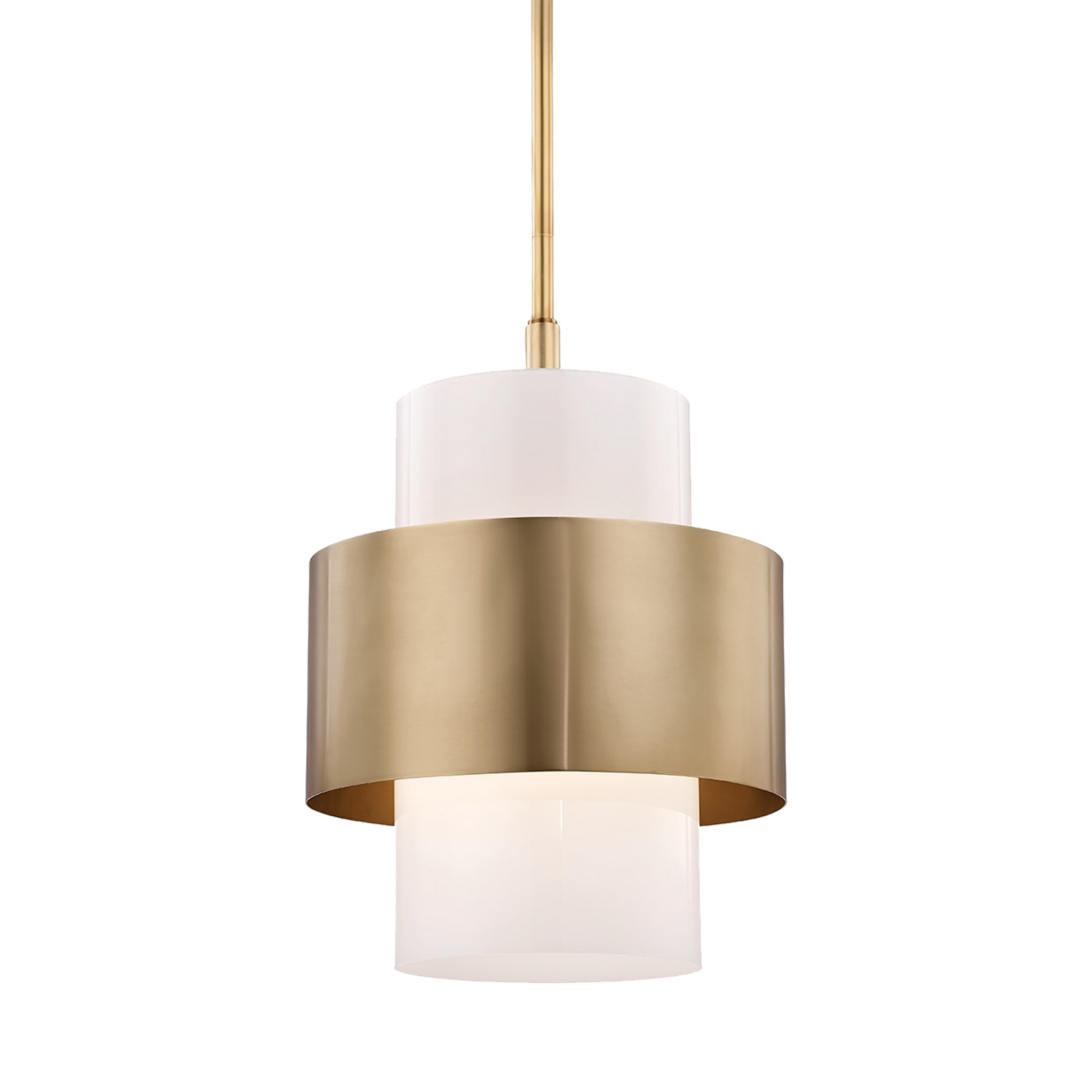 A sleek cylinder diffuser contrasted by an offset metal band, Corinth is an elegant decorative accent.