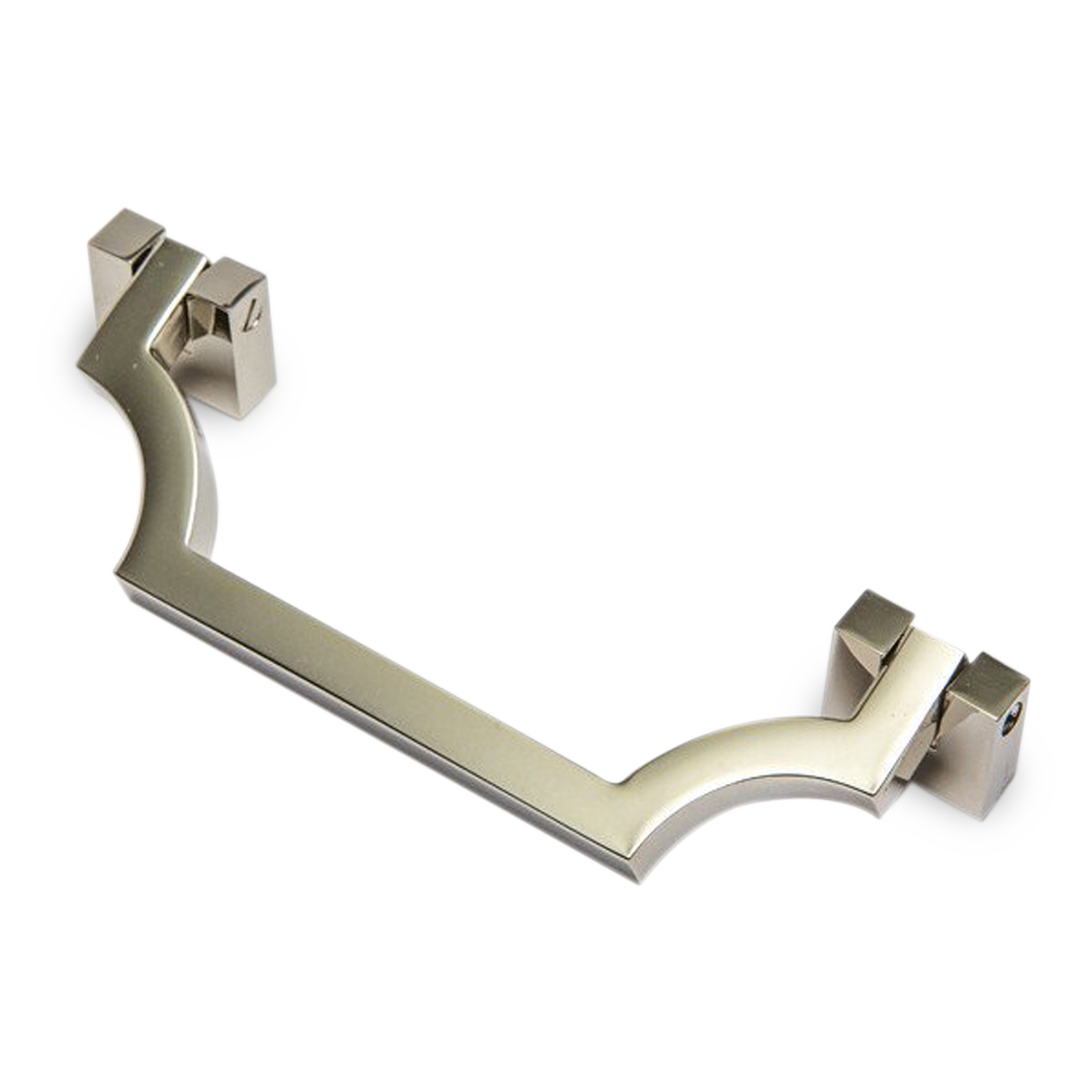 The Classic series hinged Bail Pull adds a touch of luxury to any drawer.