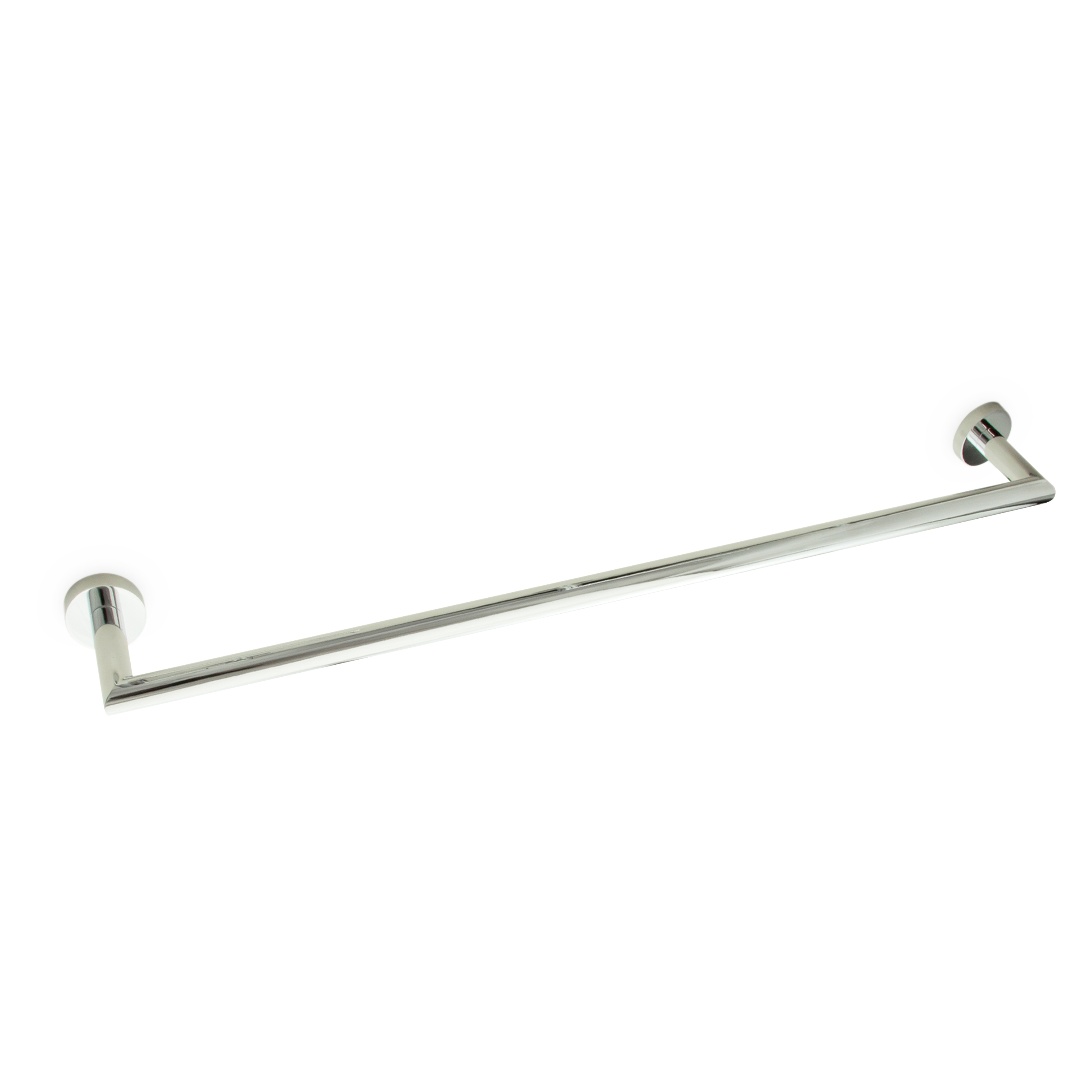The Allie 24" Towel Bar features a simple, yet sophisticated design, mitered detailing and sleek round flowing lines
