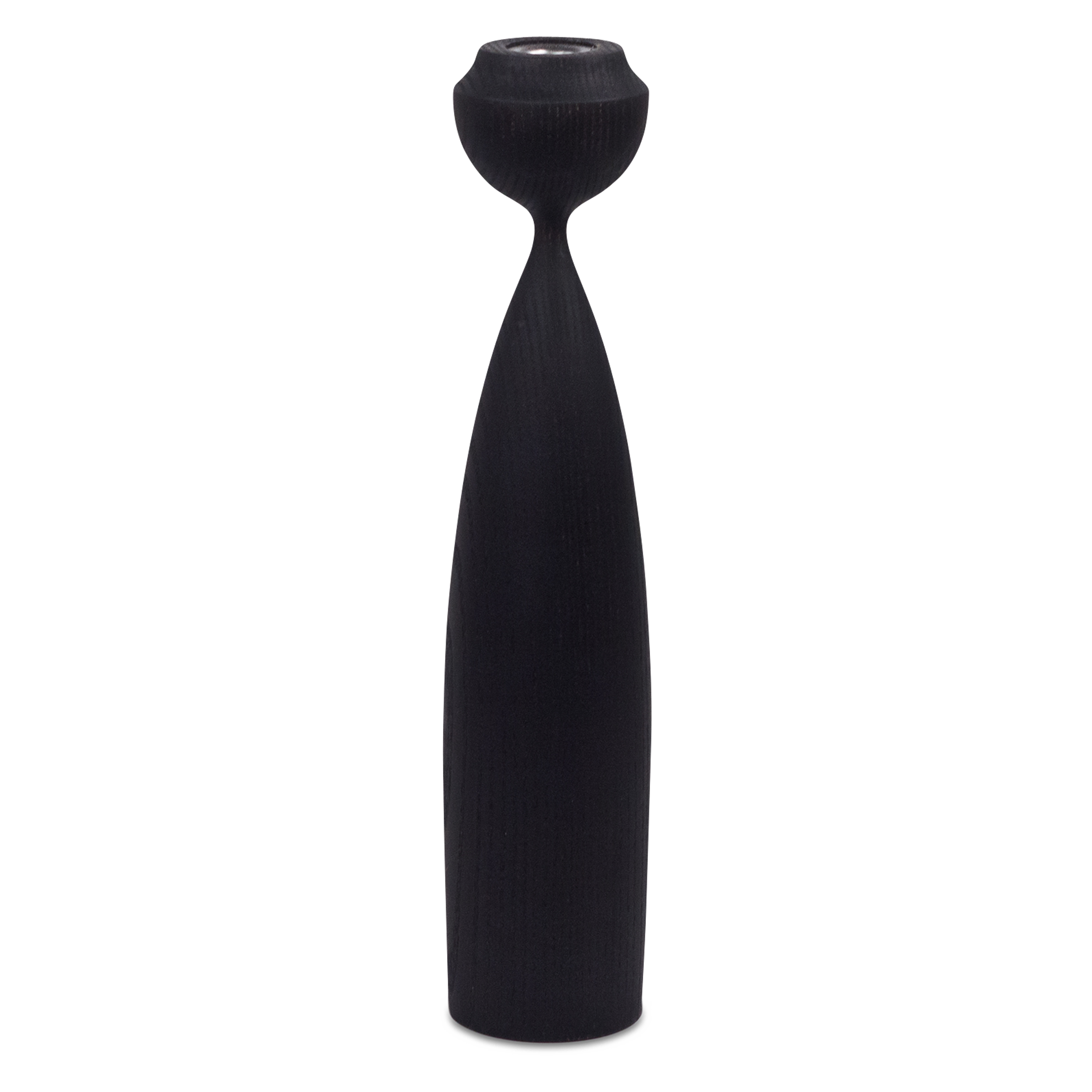 The Lotta candleholder emphasizes long luxurious lines and curvatures.