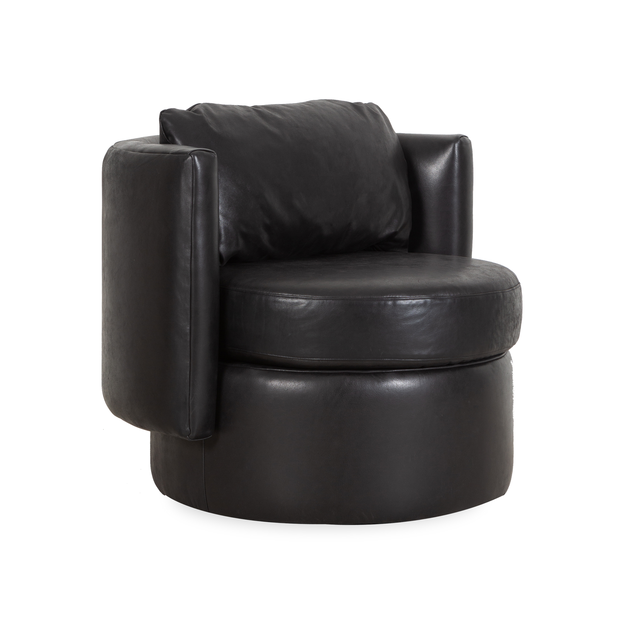 Sculptural and soft, the Artemis Swivel Chair will add an artful touch to your space.