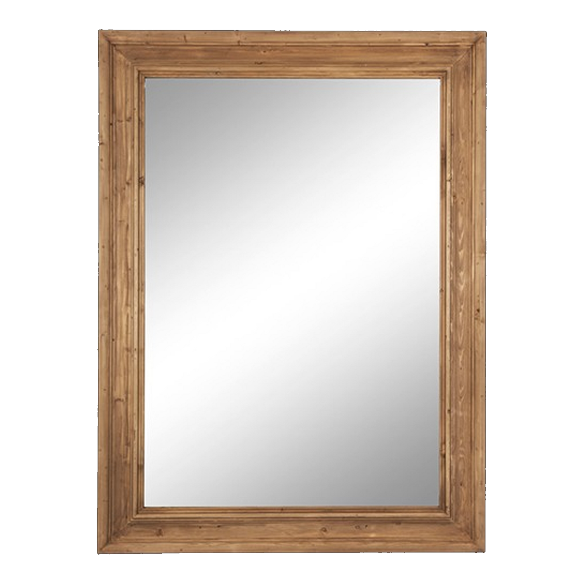 Made using a Victorian era period mould, this simple yet beautiful mirror is handcrafted in century-old Genuine English Reclaimed Timber, featuring an authentically weathered finis