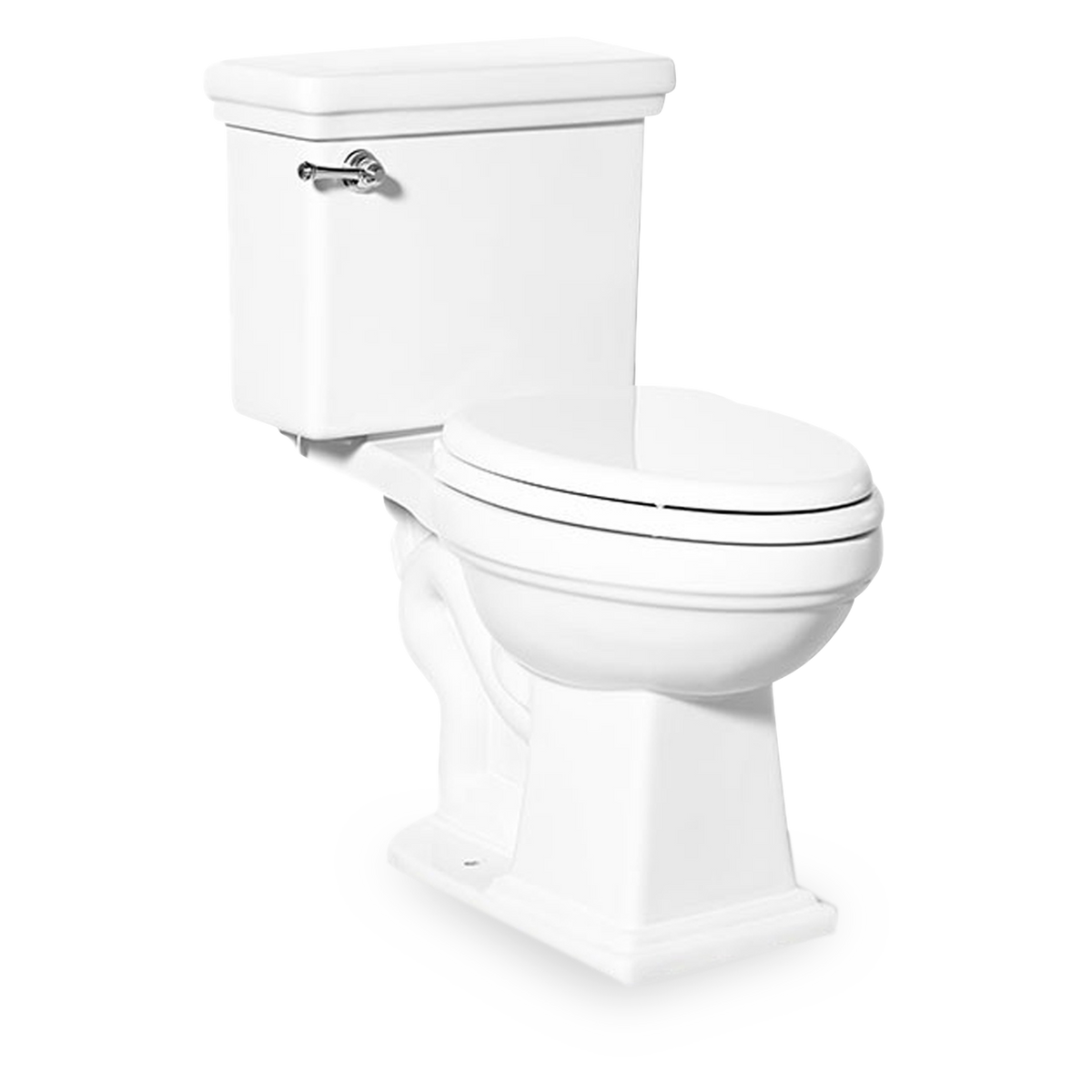Axent Peninsula Two-Piece Water Closet. - White