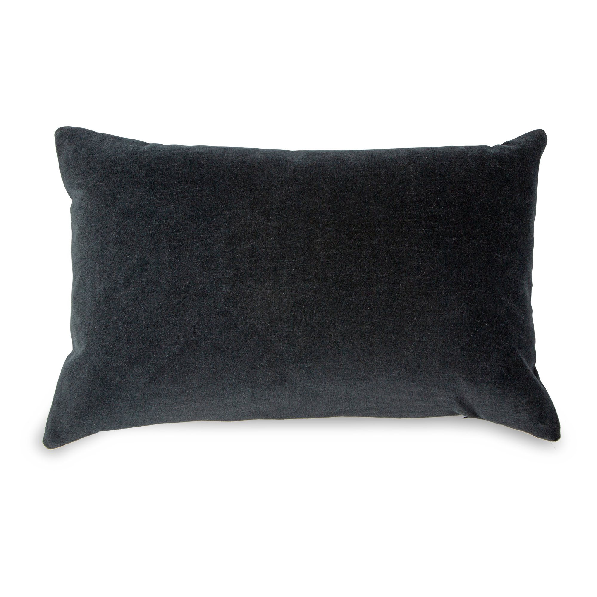 An elegant velvet pillow with gentle striation that creates subtle dimensions.