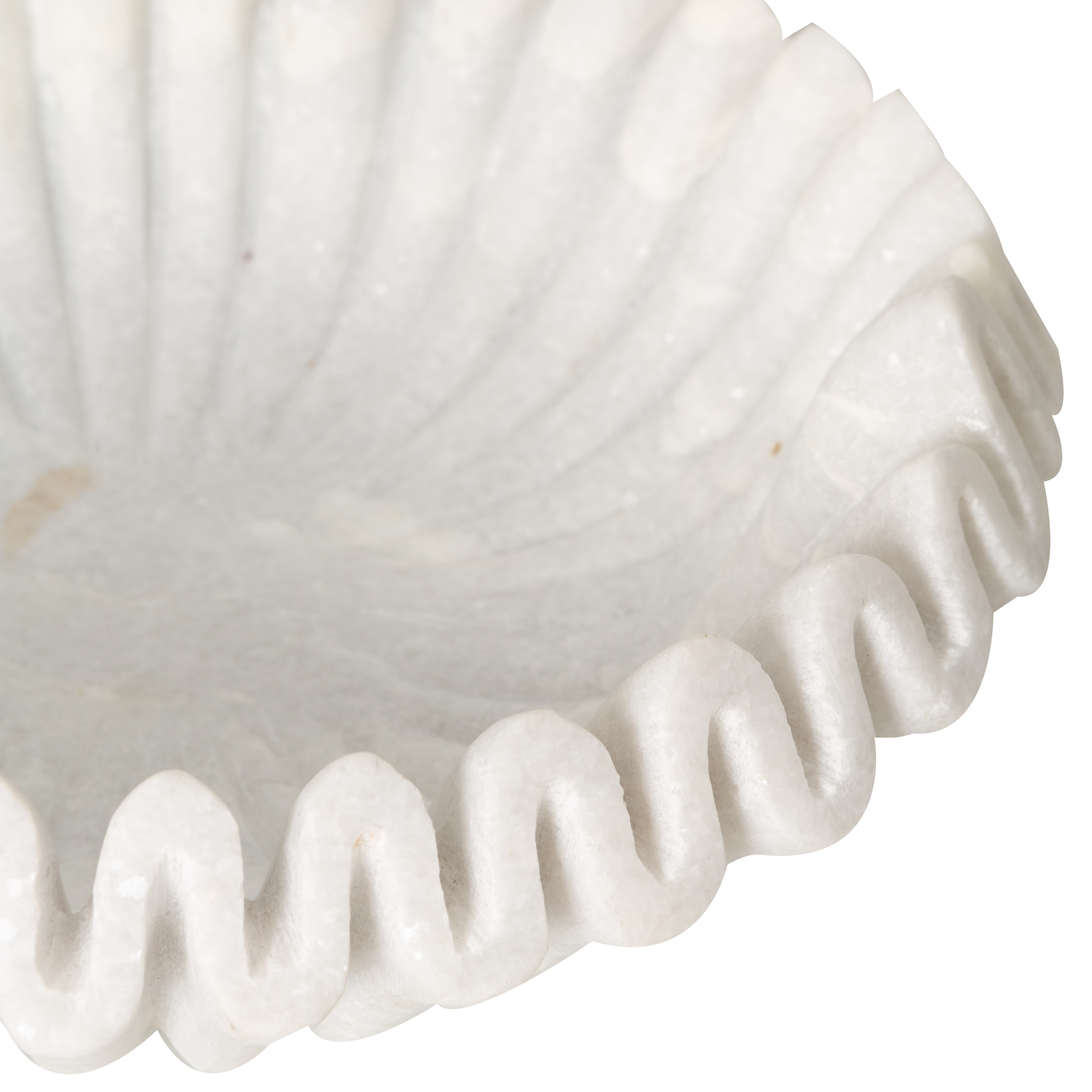The perfect combination of classic materials and contemporary design, the Marble Ruffle Bowl is truly a unique piece.