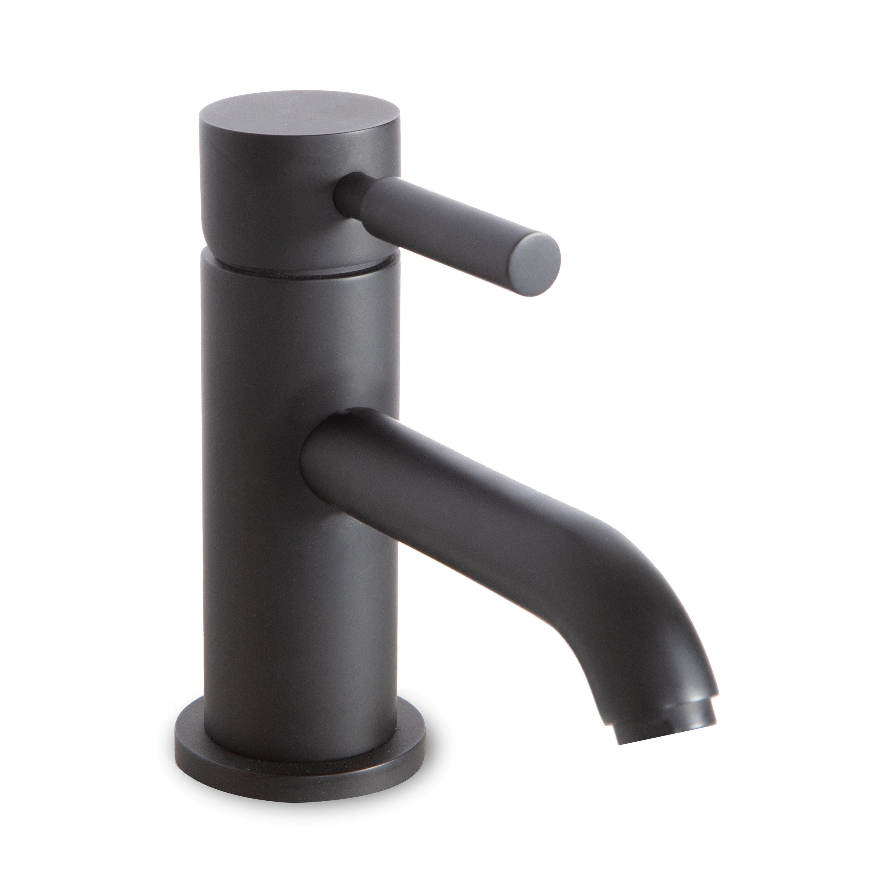 A single hole basin faucet.
