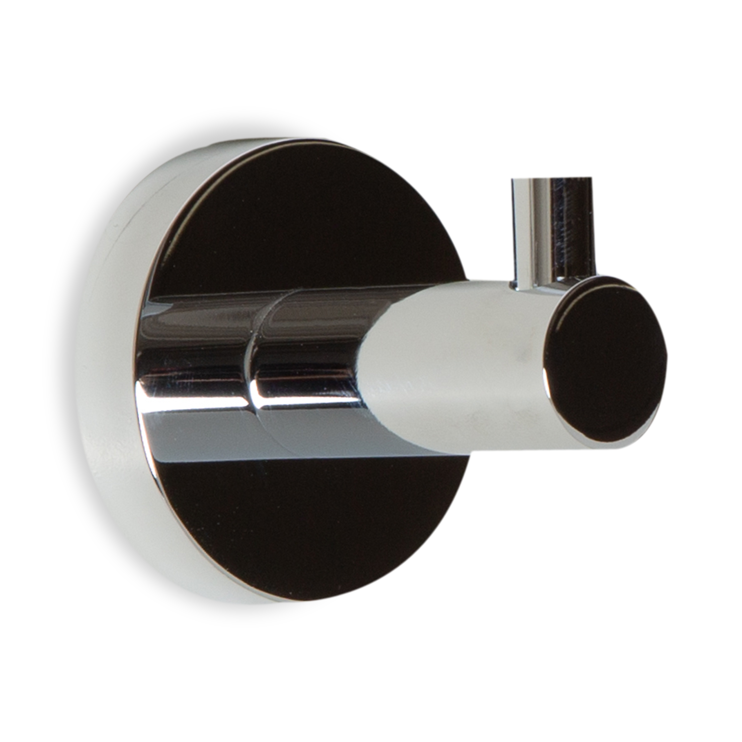 A cylindrical contemporary robe hook.