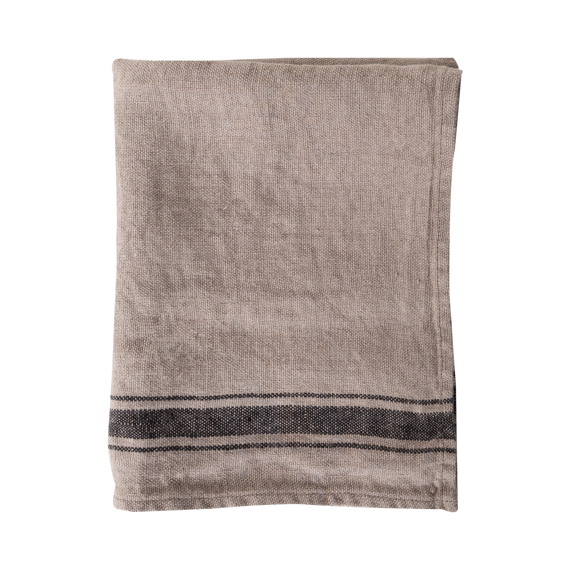 The Linen Stripe Napkin is sustainably crafted from 100% stonewash linen that has been produced in small batches using non-toxic dyes.