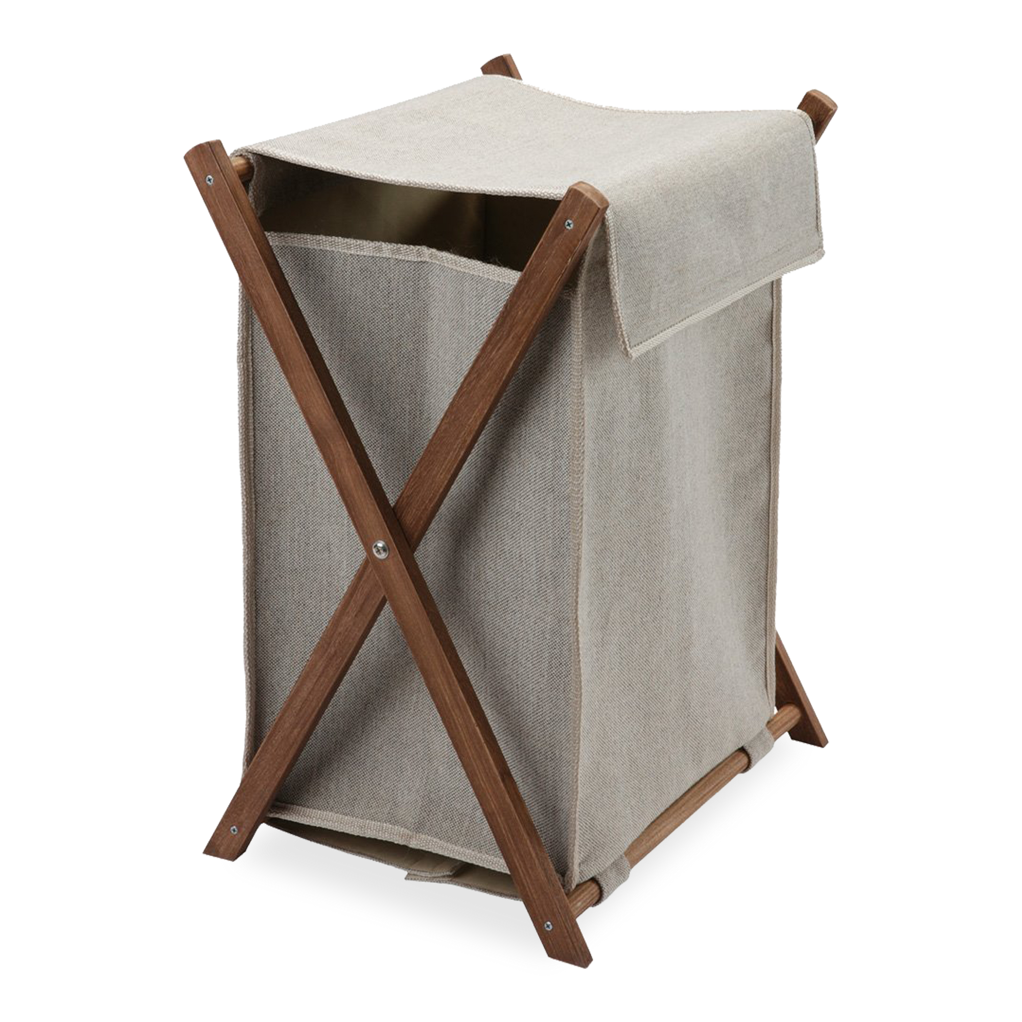 This versatile Frame Laundry Basket consists of wooden frames that can be folded for easy storage.