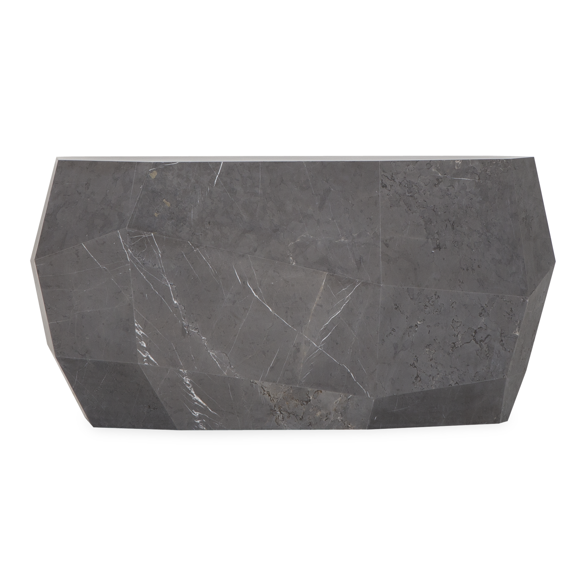 The Mineral Console Table celebrates stone in its most raw and natural form.