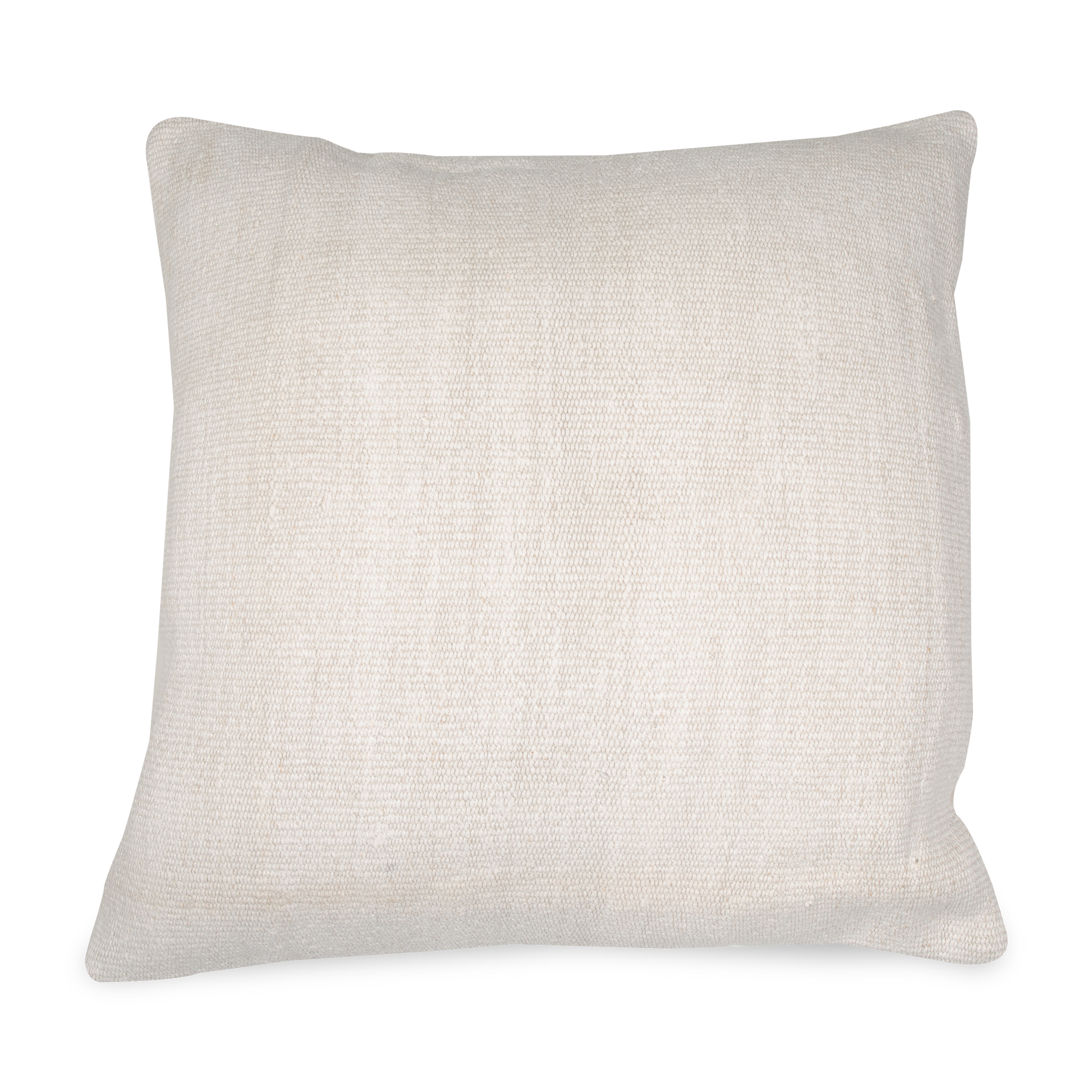 The Solid Hemp Pillow is made from a hemp rug with linen back.