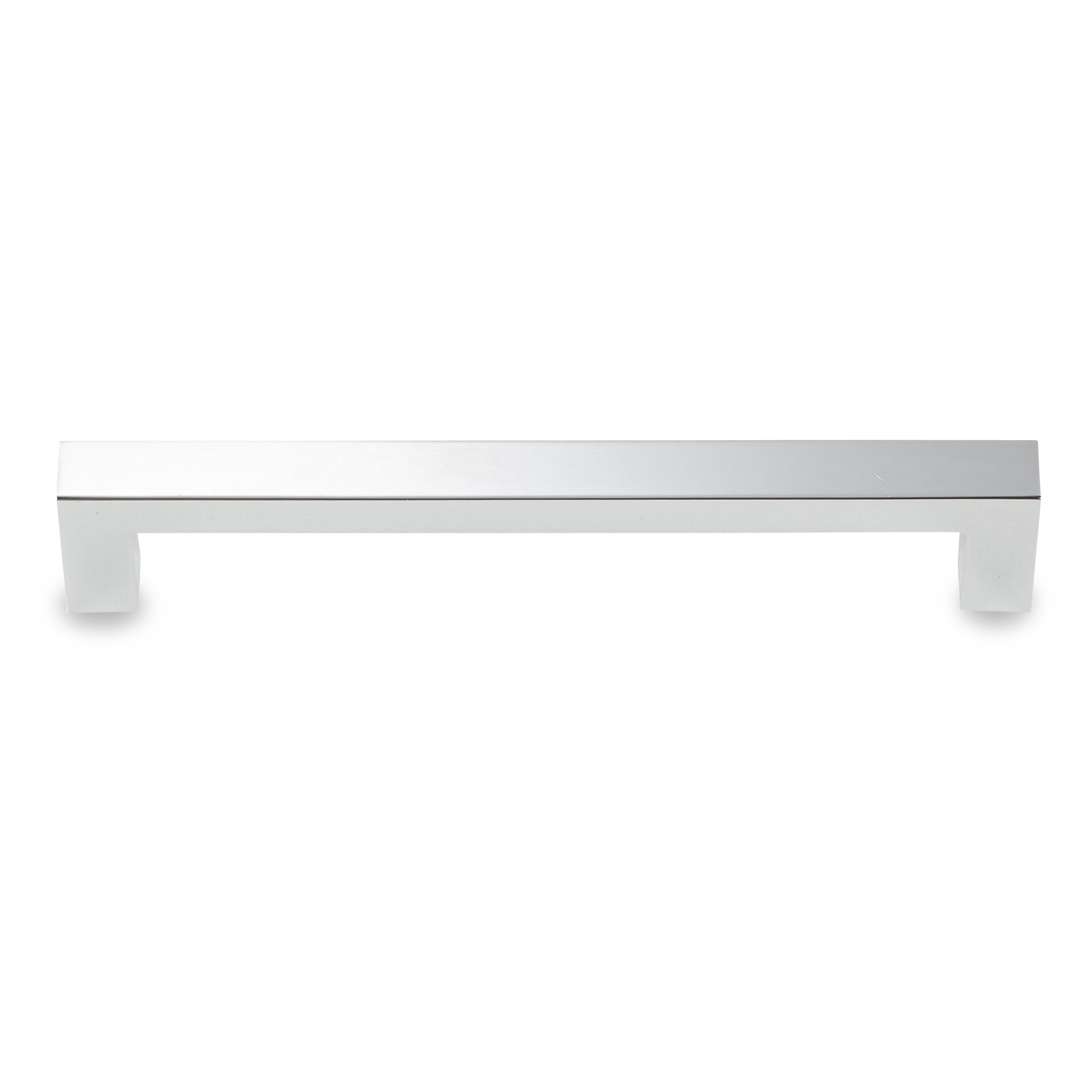 A simple flat rectangular pull with a seamless and modern design.