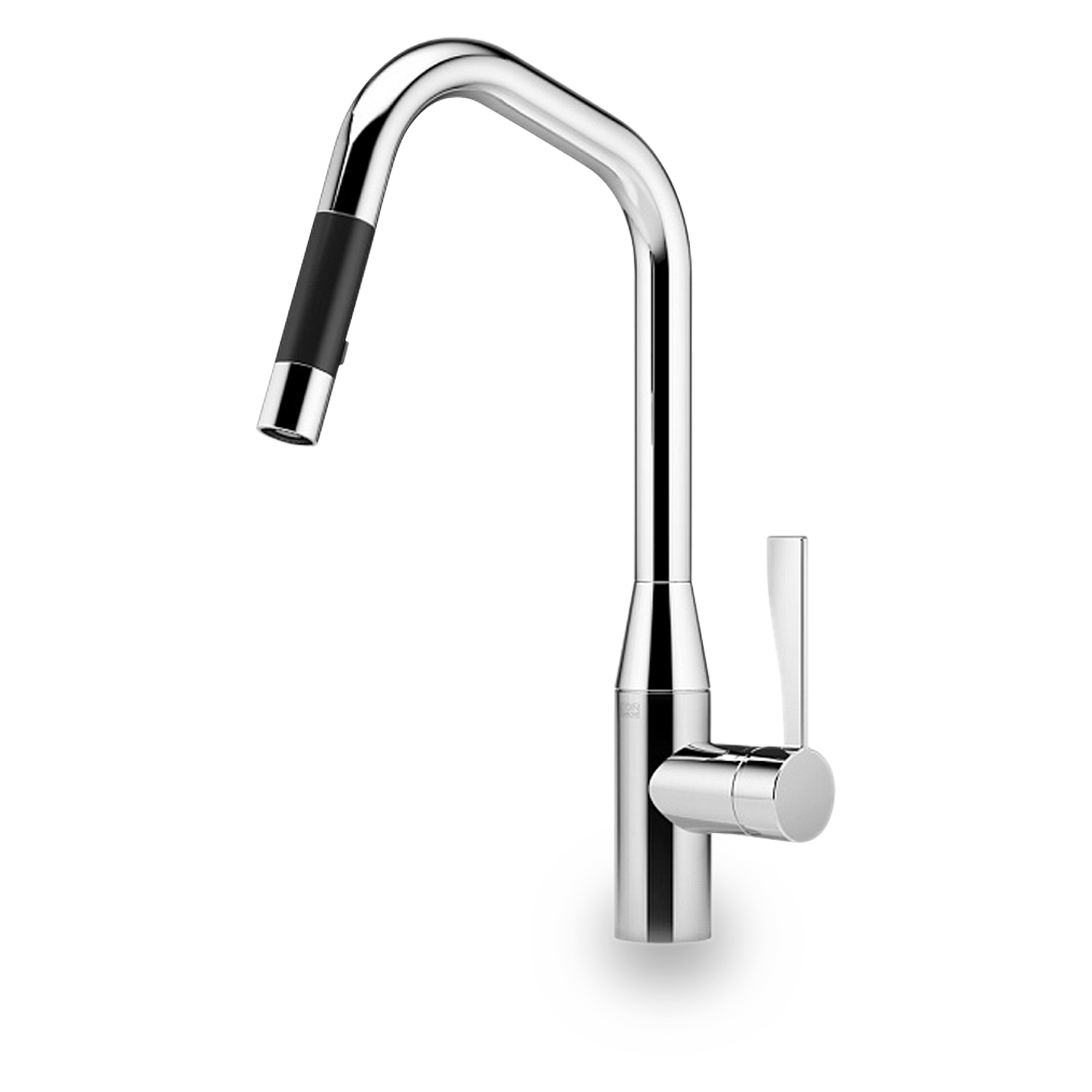 The Dornbracht Sync D Faucet is a single-lever mixer pull-down with spray function.