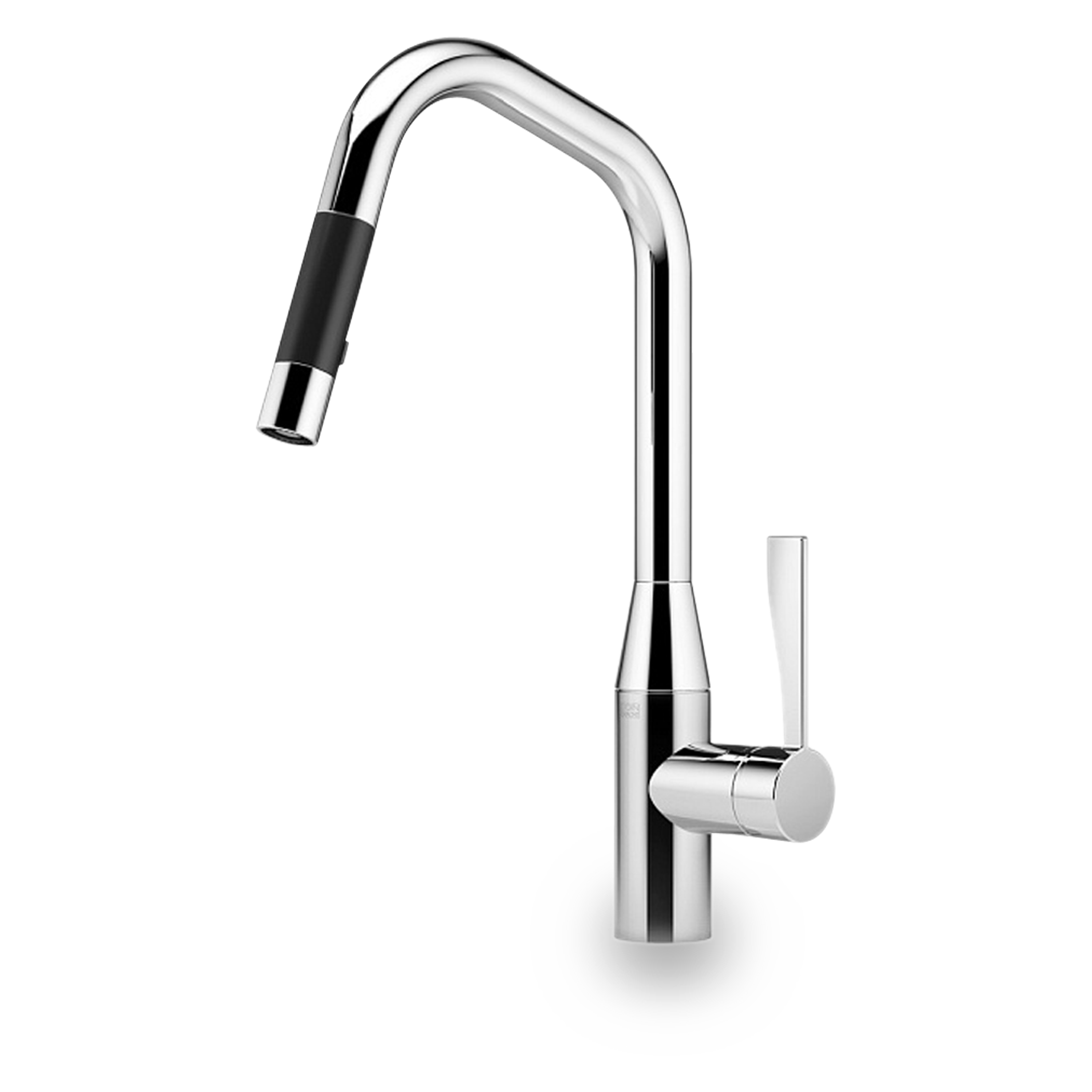 The Dornbracht Sync D Faucet is a single-lever mixer pull-down with spray function.
