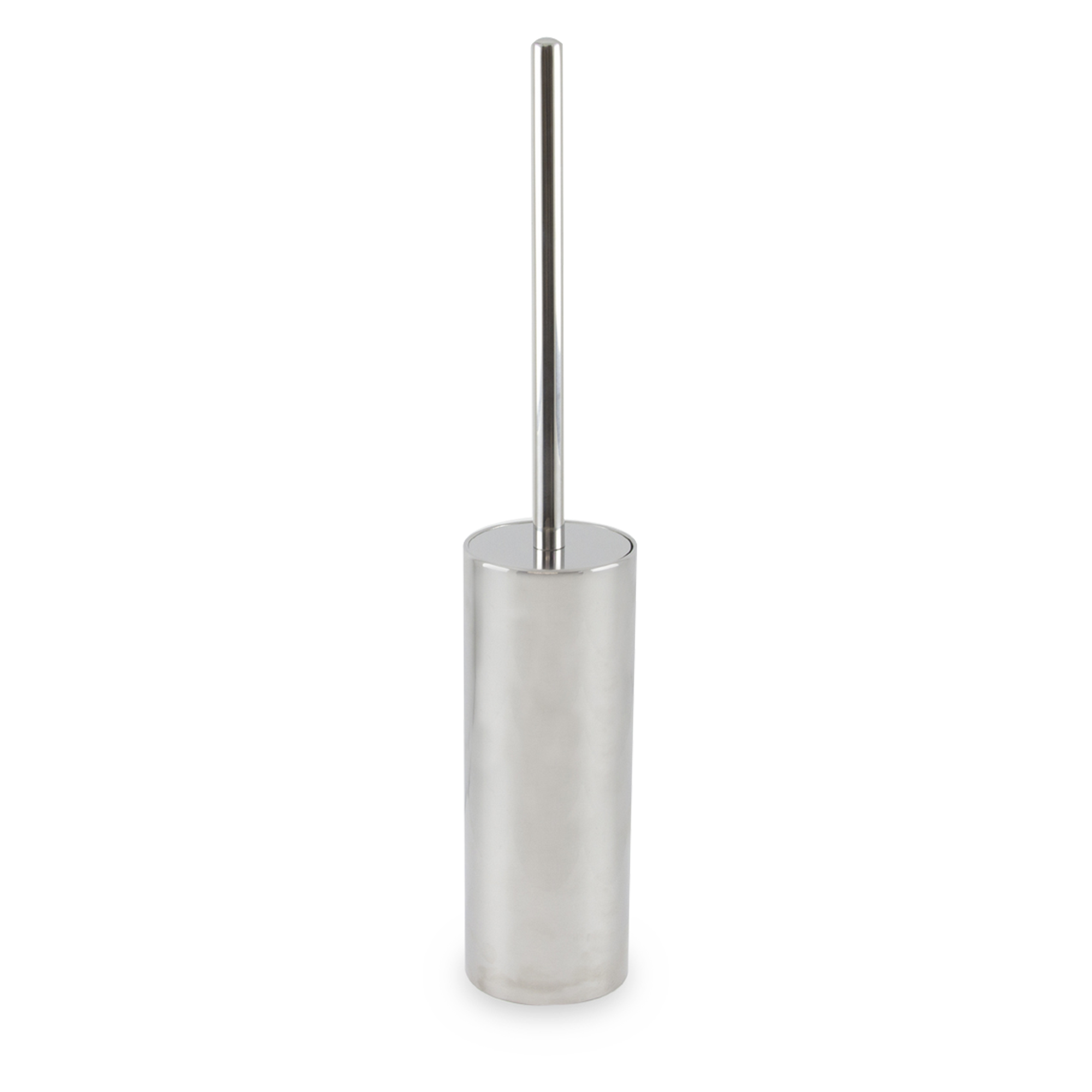 The Annex Toilet Brush features a polished chrome construction, a durable brush and a sleek design.