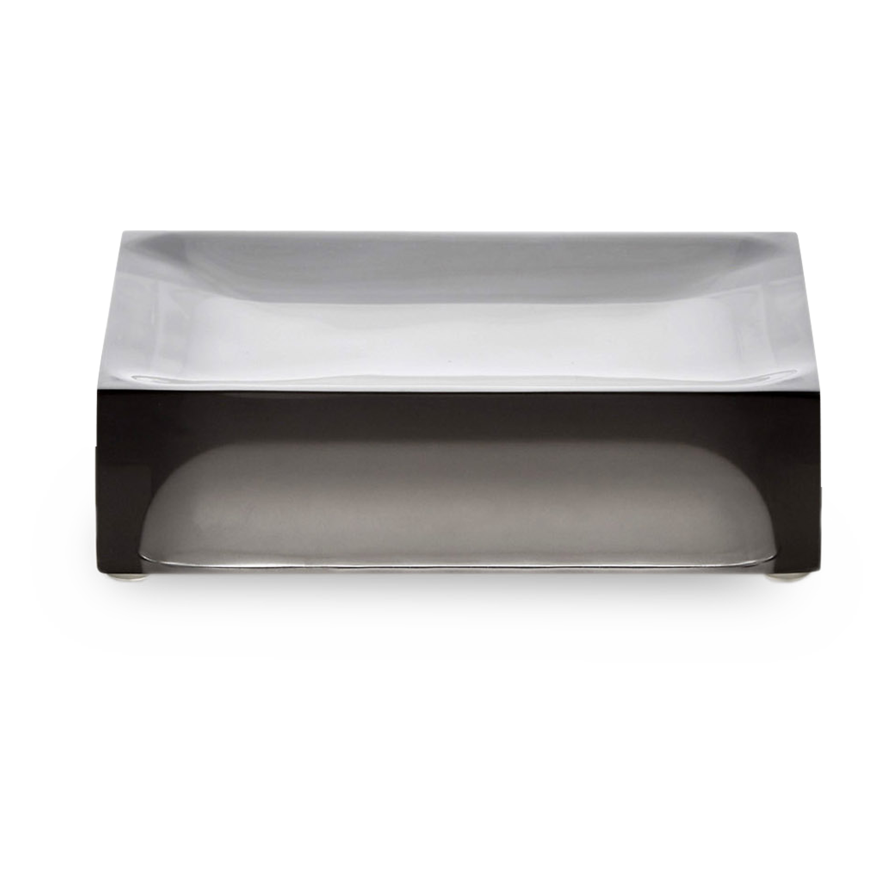 A thick, acrylic bathroom essential with a frosted lozenge interior.