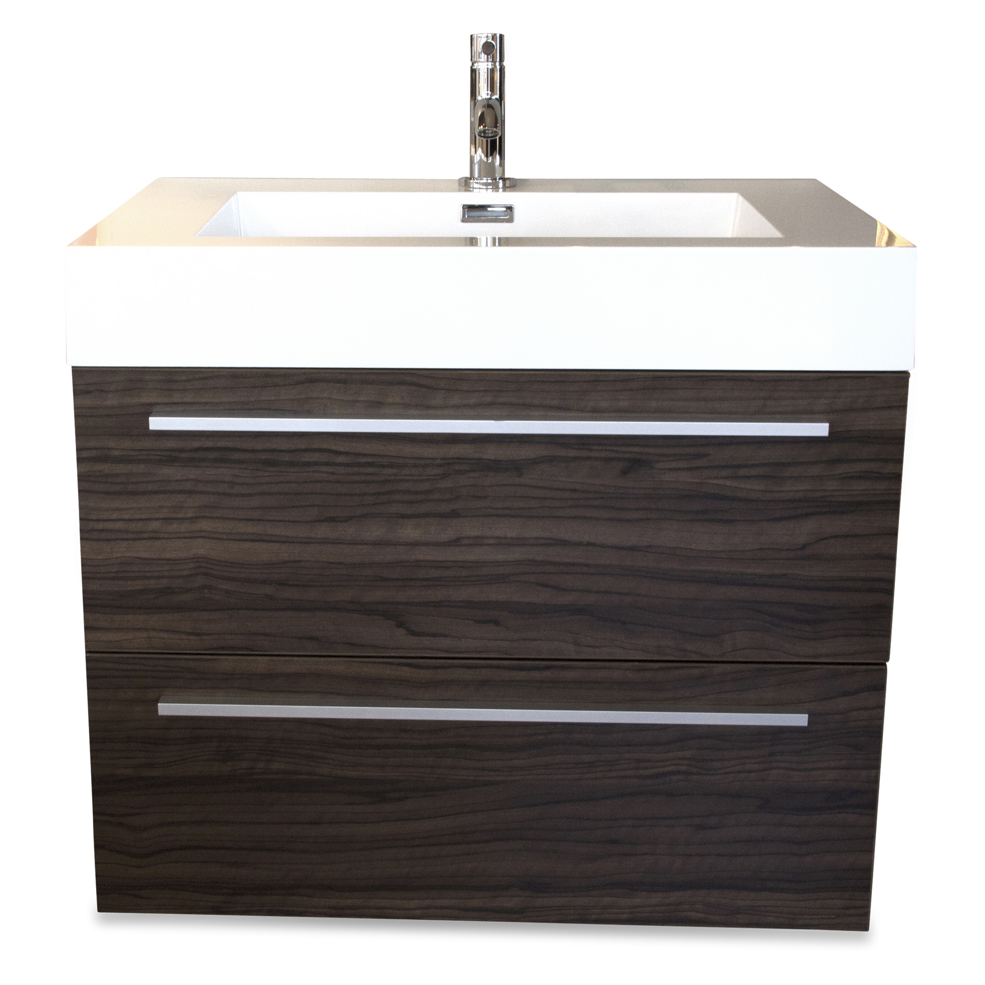 VANITY: The versatile design of the Contact vanity brings a modern sensibility to the bath.