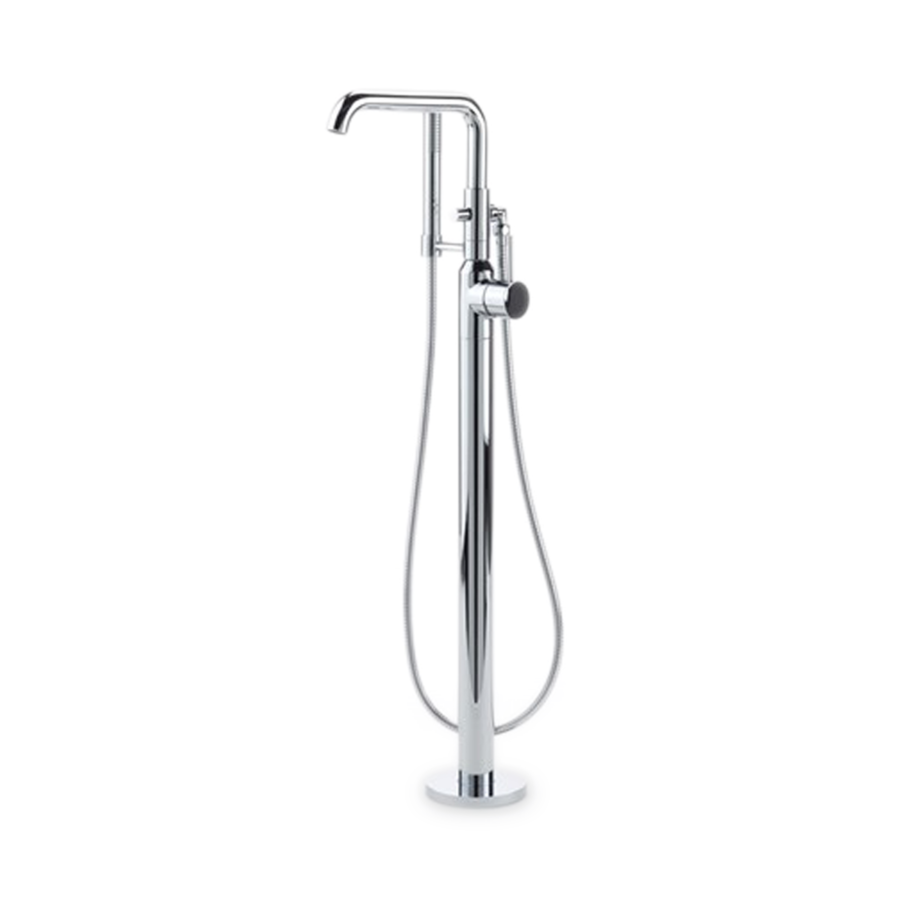 Single Handle Floor Mounted Tub Filler.