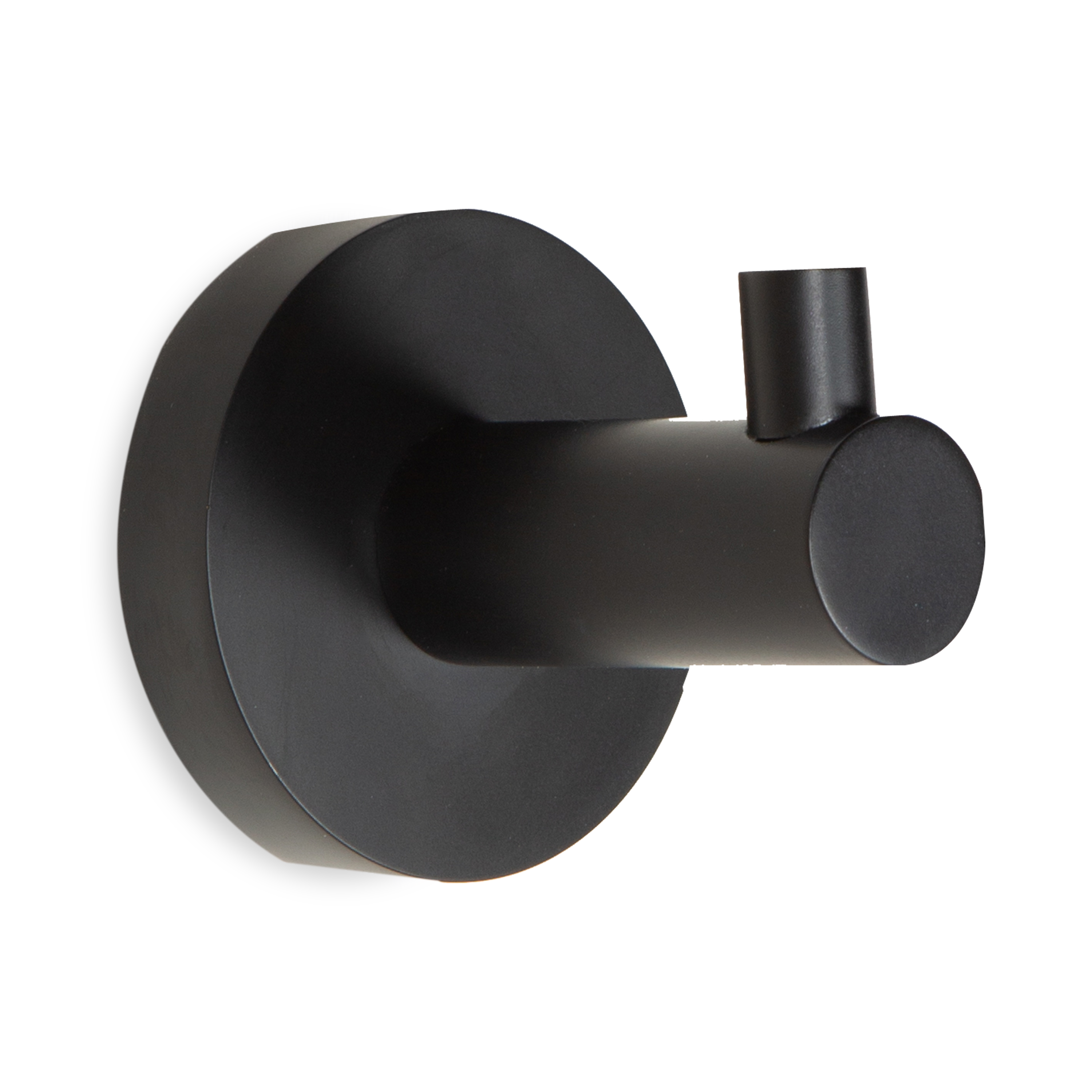 A cylindrical contemporary robe hook.