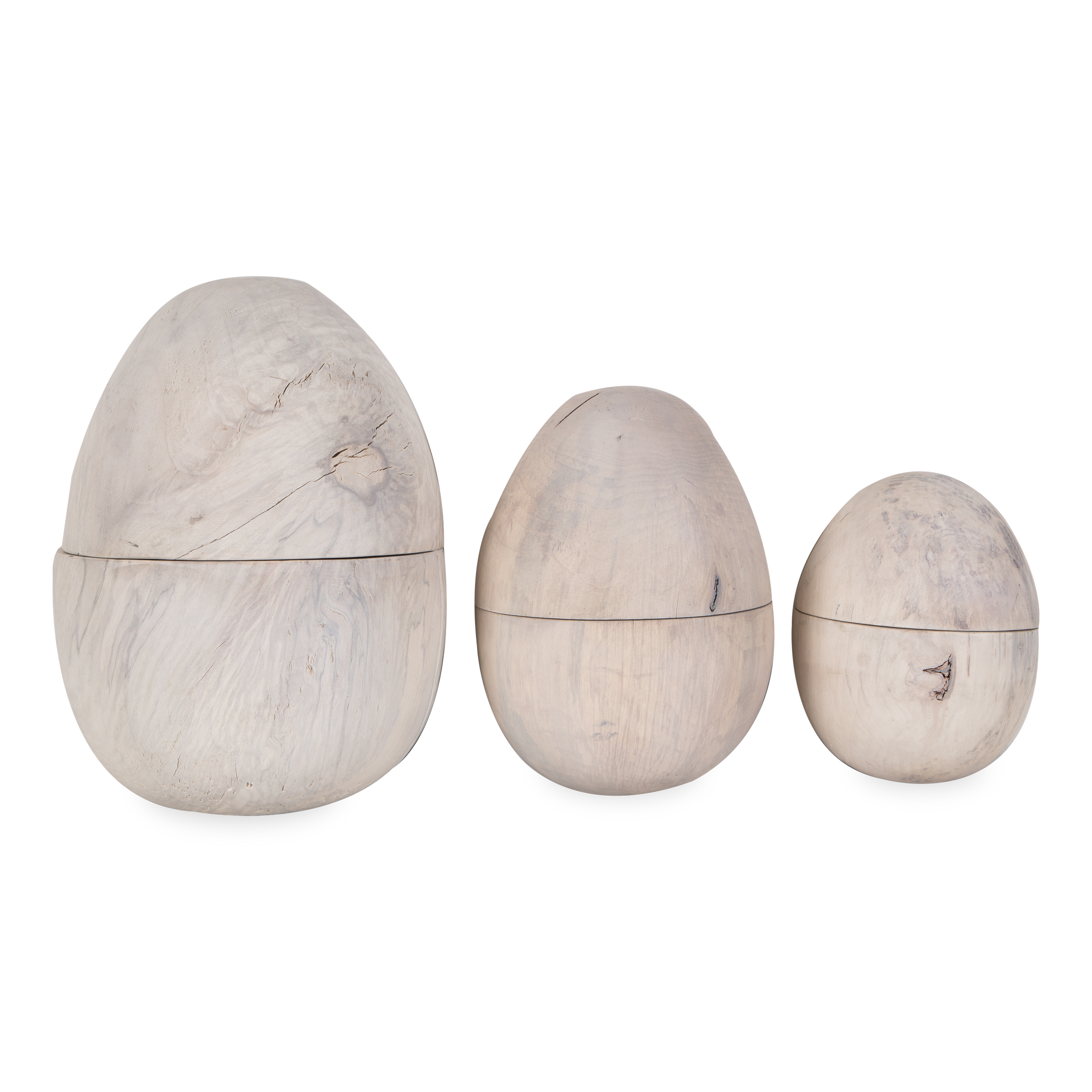 Handmade in Mexico from reclaimed wood, The Egg Box provides a unique yet organic look to any countertop or shelf.