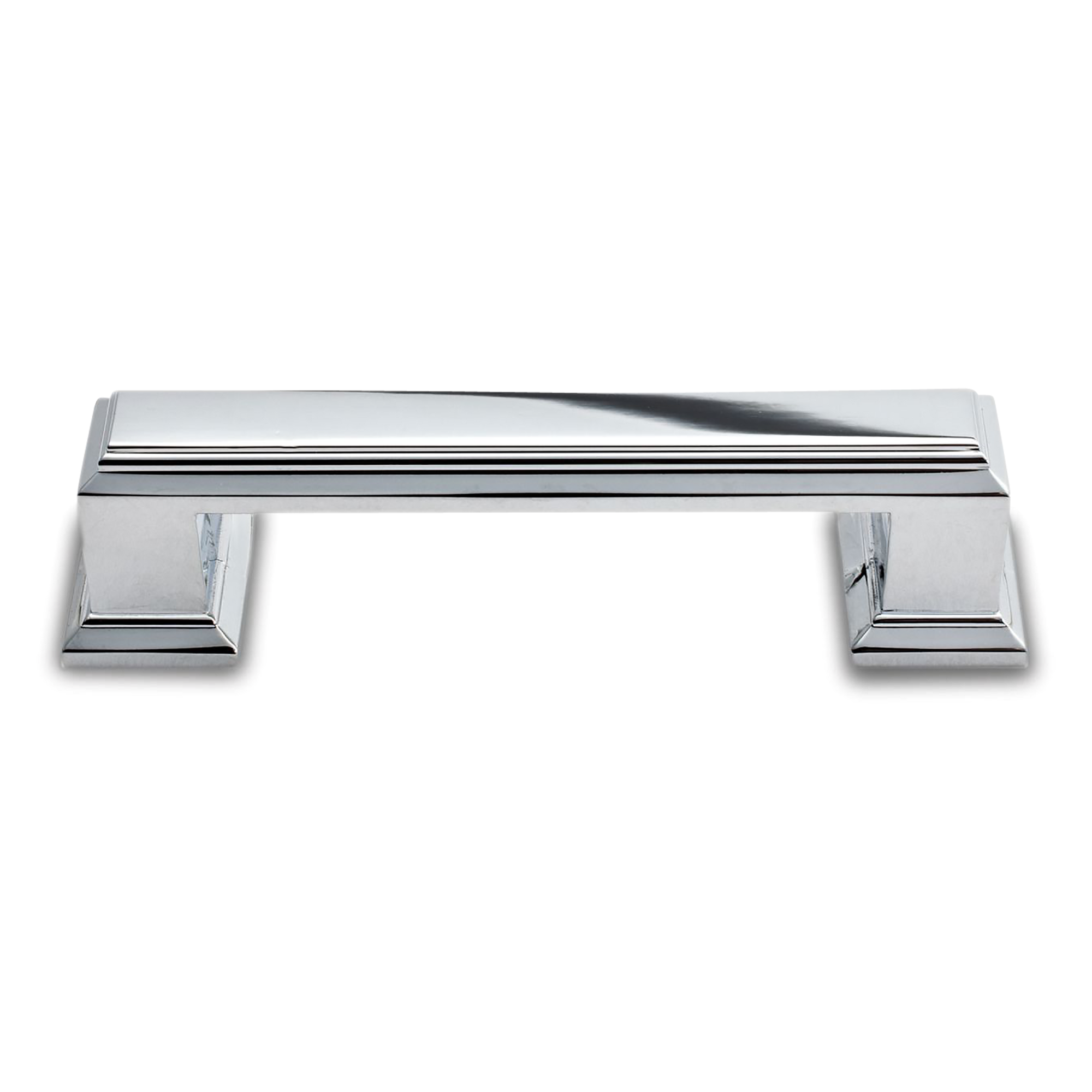 Elegant and rich-looking cabinet pull with traditional detail.