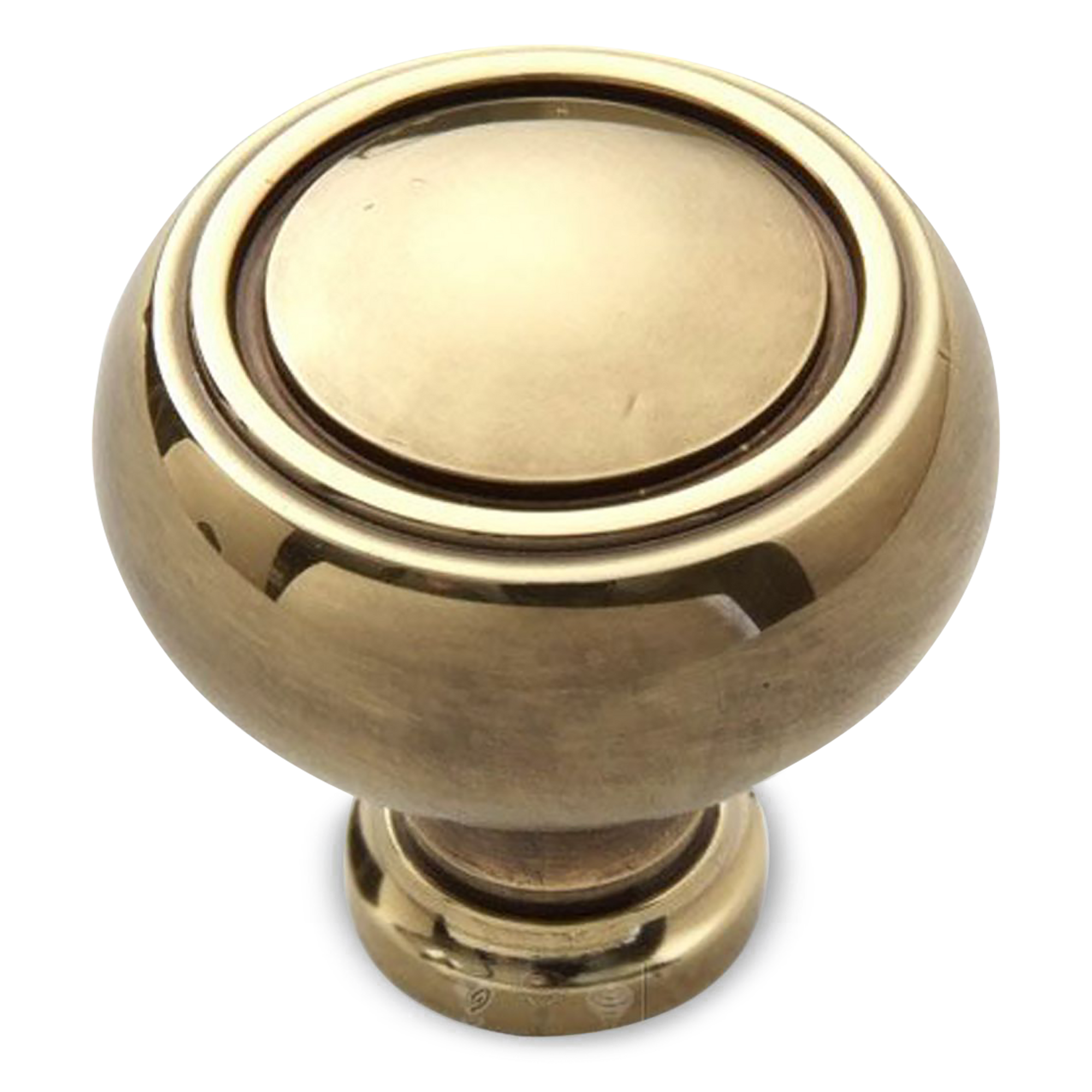 A spherical knob with charming in inner detailing.