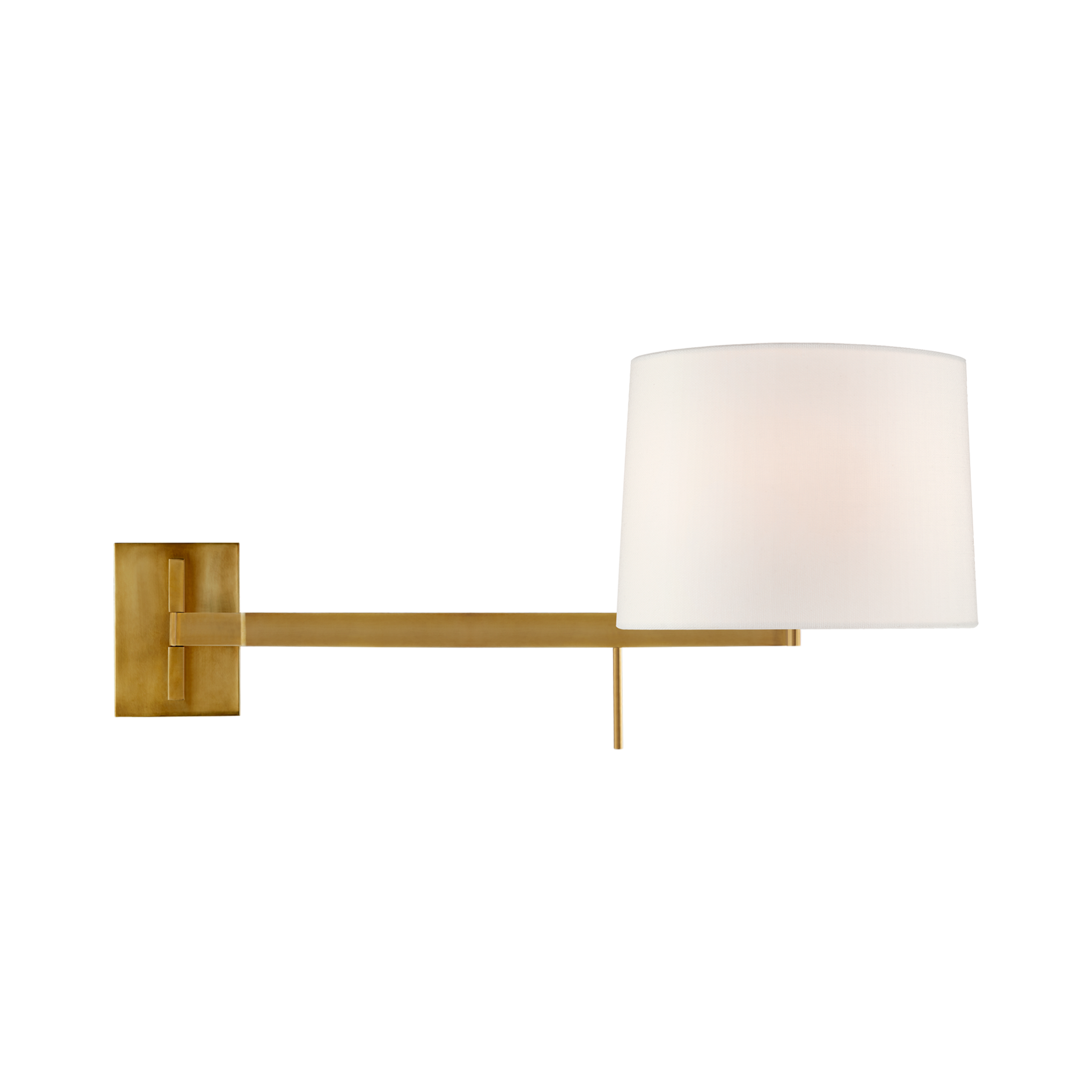 The Sweep Wall Light features a pared down and refined style.